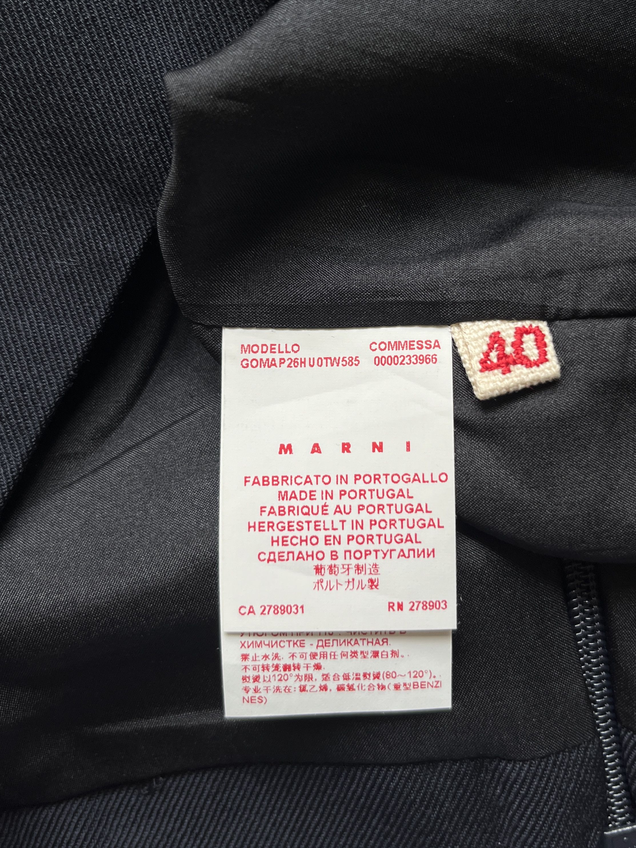 Marni ⚡️QUICK SALE⚡️Marni Black Wool Skirt Size 29" - 4 Thumbnail
