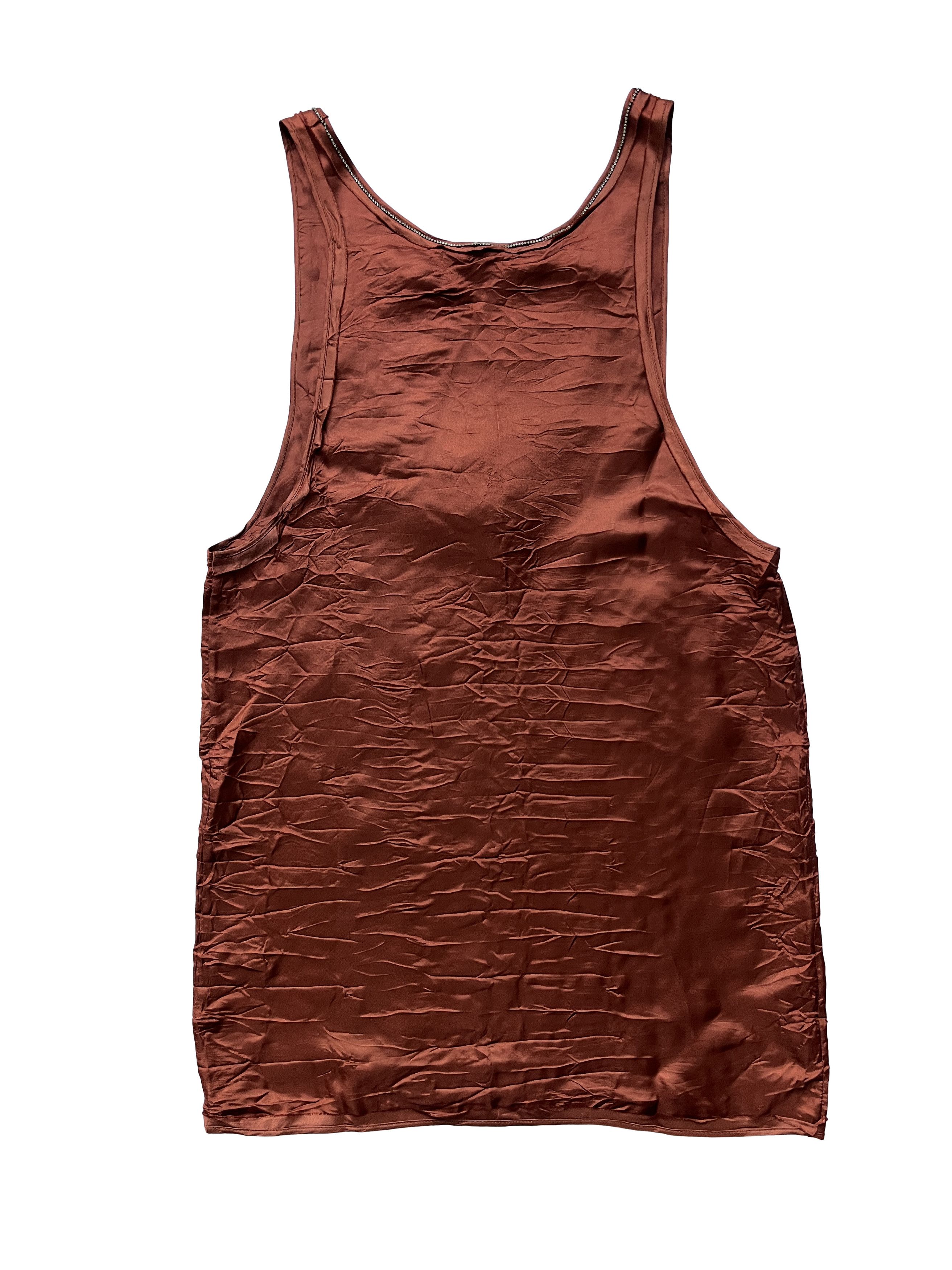 No. 21 ⚡️QUICK SALE⚡️No21. Alessandro Dell'Acqua Brick Red Tank Top Size M / US 6-8 / IT 42-44 - 2 Thumbnail
