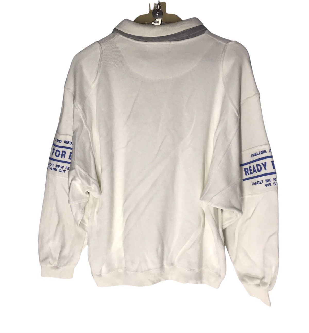 Japanese Brand × Vintage Vintage sweatshirt double collar half button by work folk Size US M / EU 48-50 / 2 - 2 Thumbnail