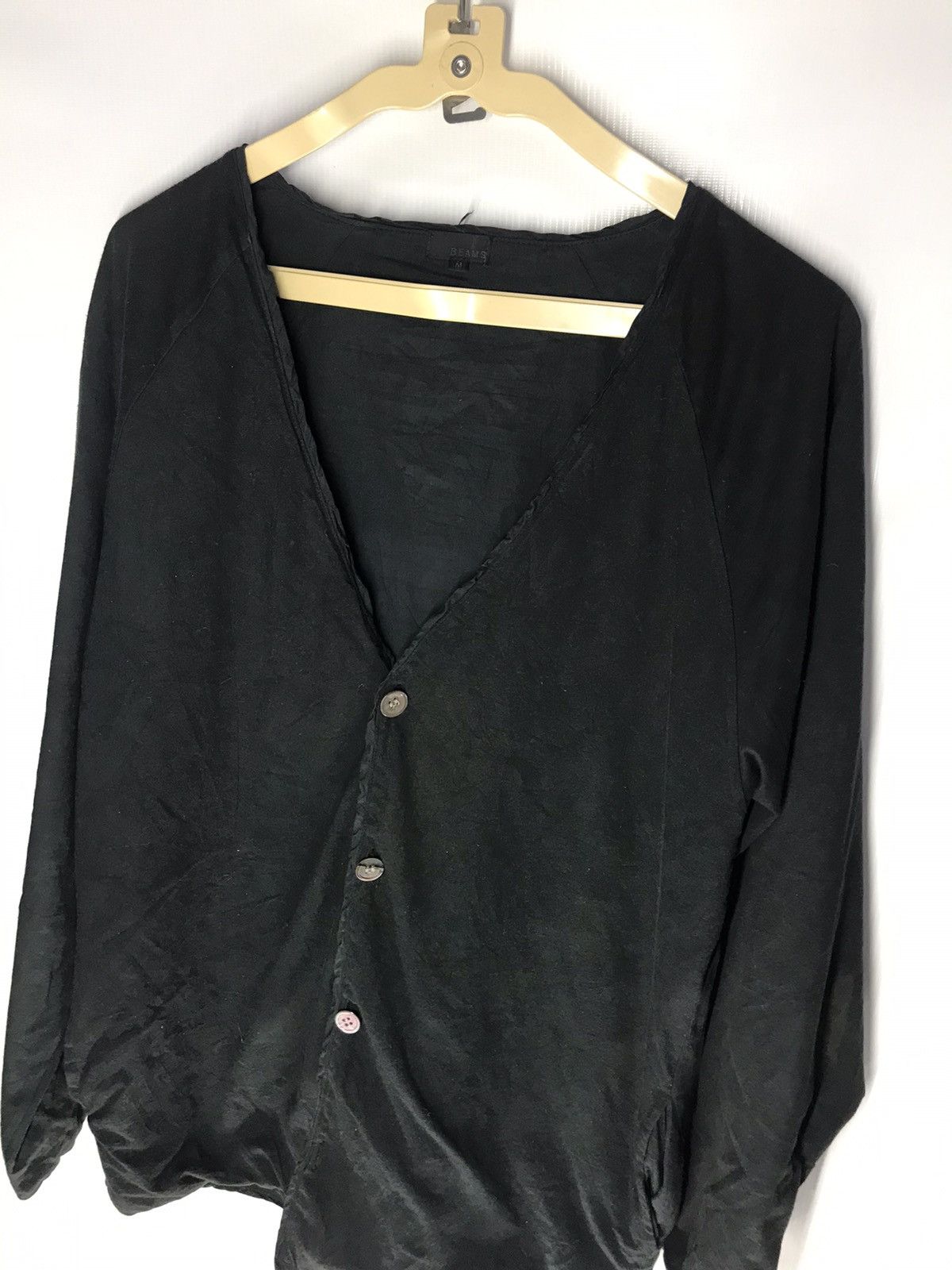 Beams Plus × Japanese Brand Beams Cardigan cotton super black Size US M / EU 48-50 / 2 - 4 Thumbnail