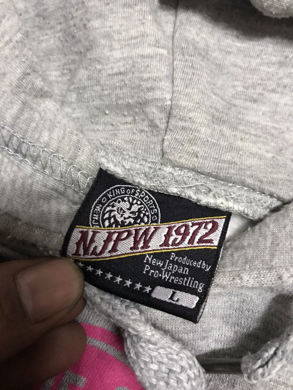 Njpw big logo hoodie pullover