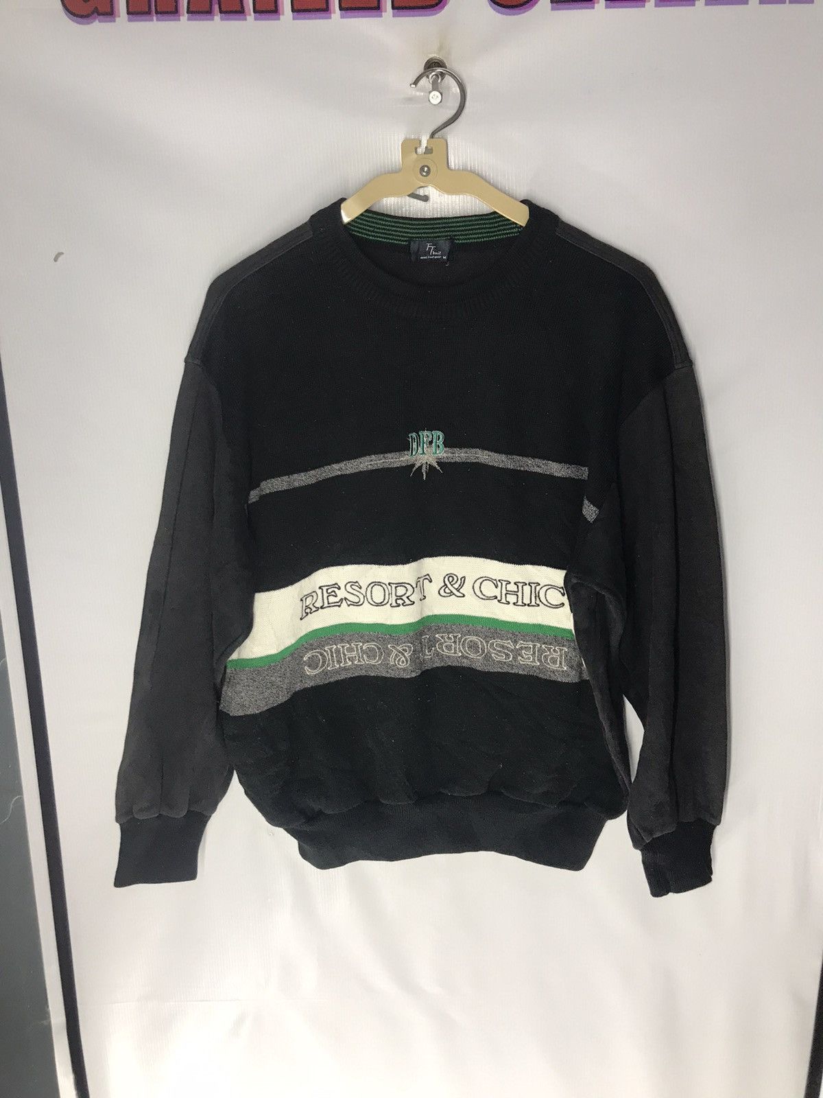 Japanese Brand Resort & chil spellout knit sweatshirt Size US M / EU 48-50 / 2 - 5 Thumbnail