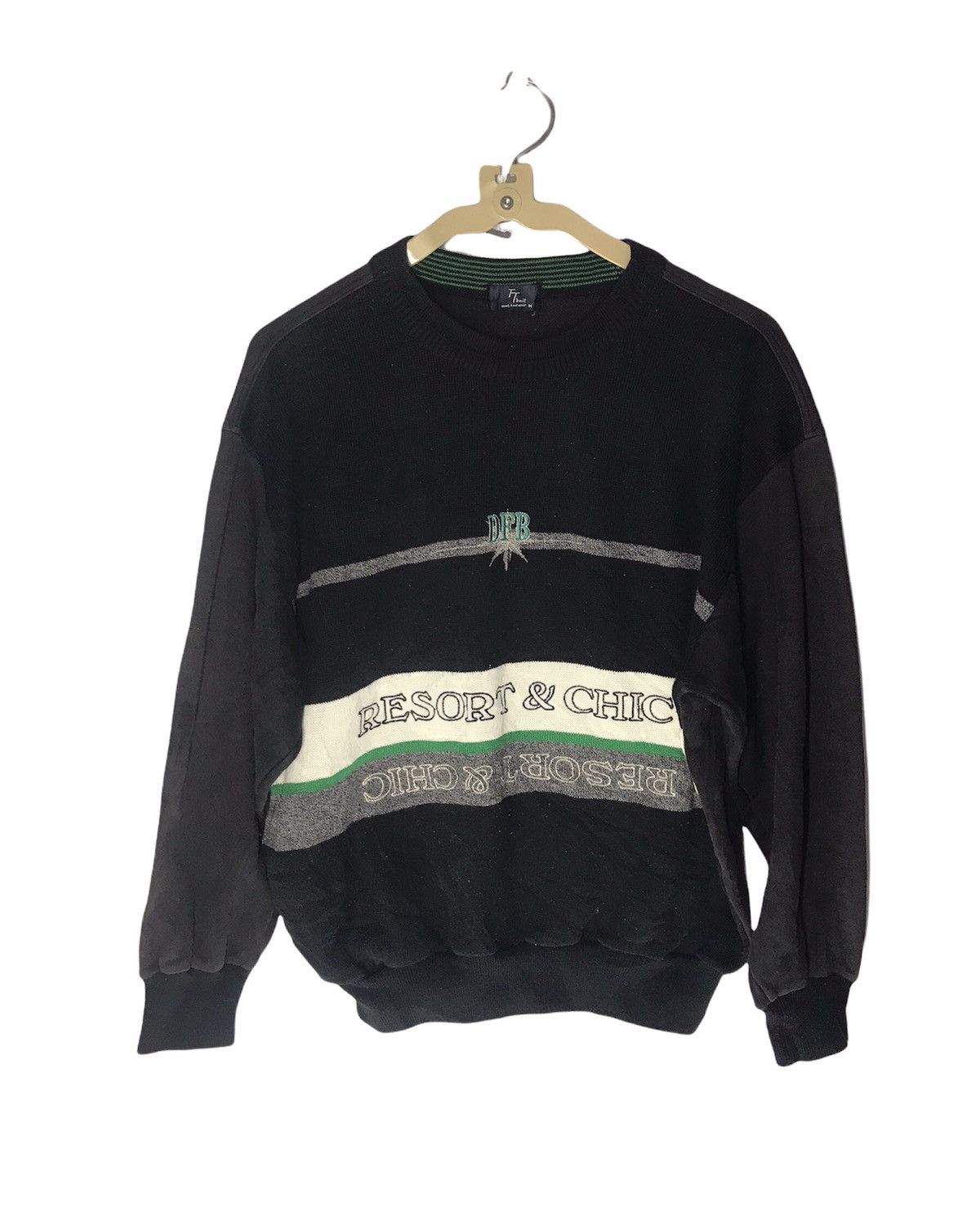 Japanese Brand Resort & chil spellout knit sweatshirt Size US M / EU 48-50 / 2 - 1 Thumbnail