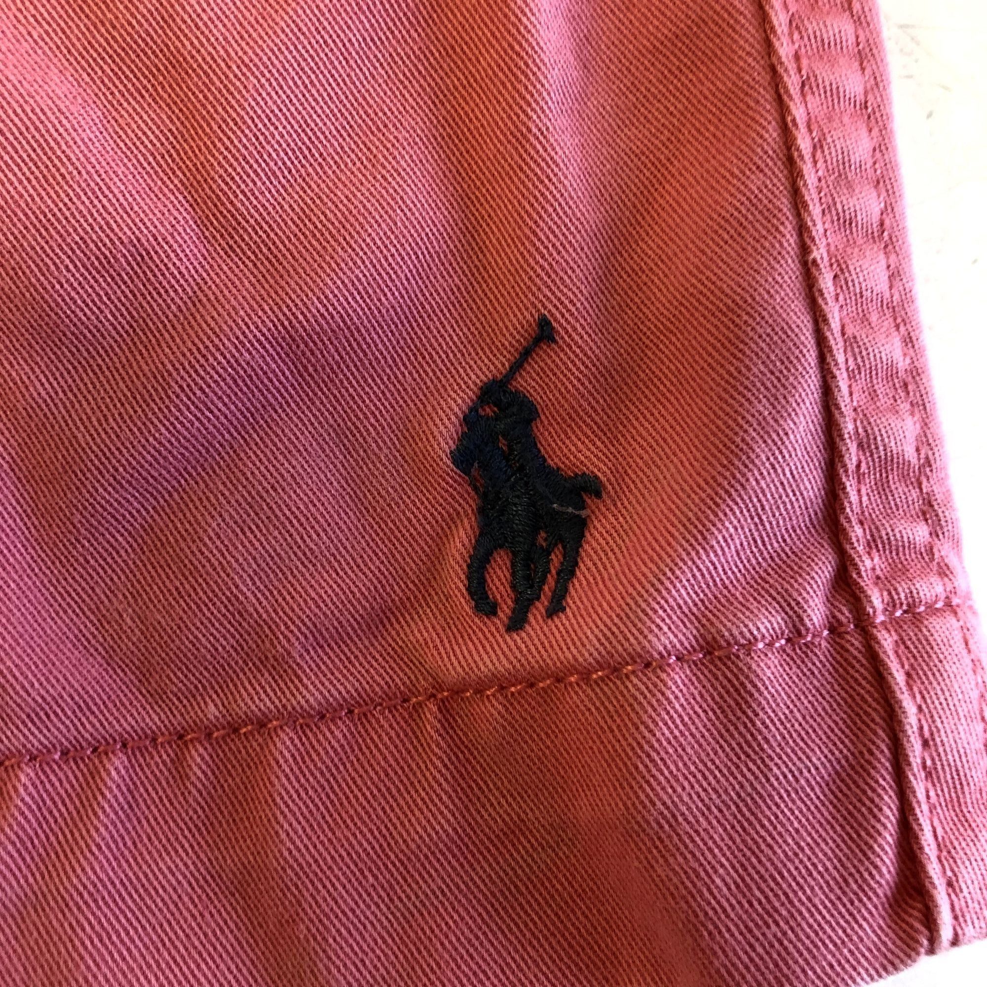 Ralph Lauren Pink Classic Fit 6 POLO LOGO Rider Shorts XL