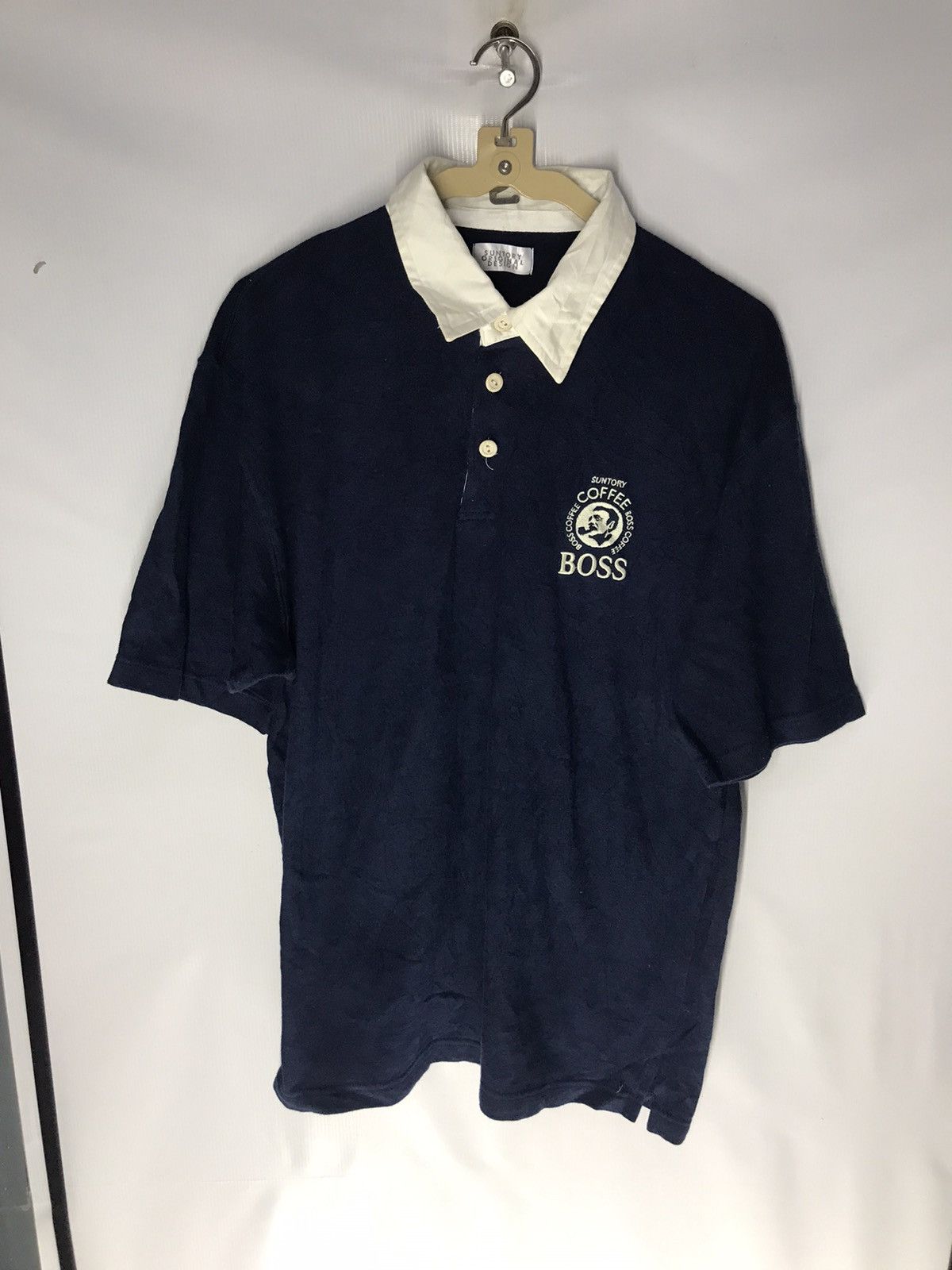 Japanese Brand Santory coffee polos shirt embroidered logo Size US L / EU 52-54 / 3 - 6 Thumbnail