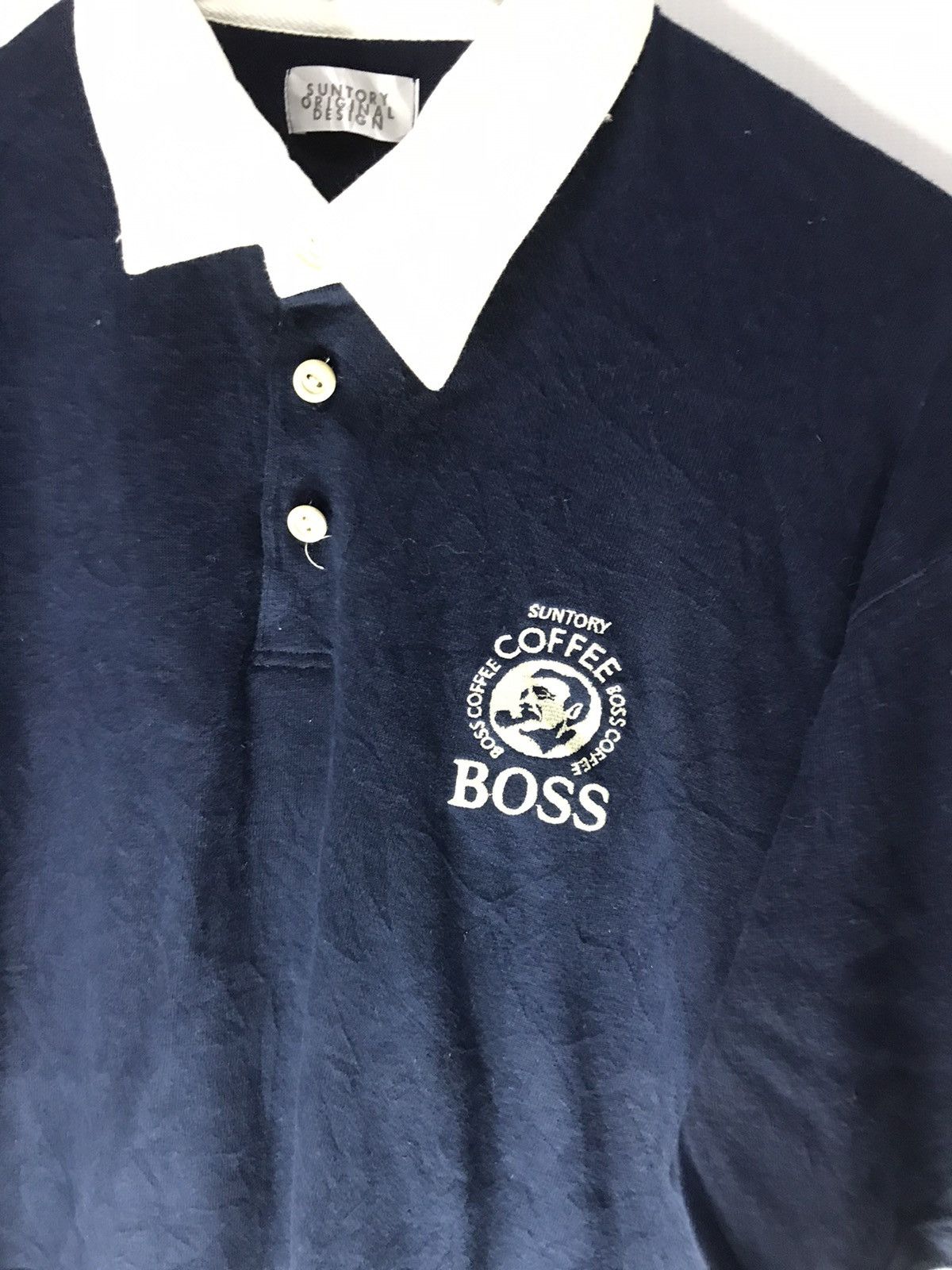 Japanese Brand Santory coffee polos shirt embroidered logo Size US L / EU 52-54 / 3 - 5 Thumbnail