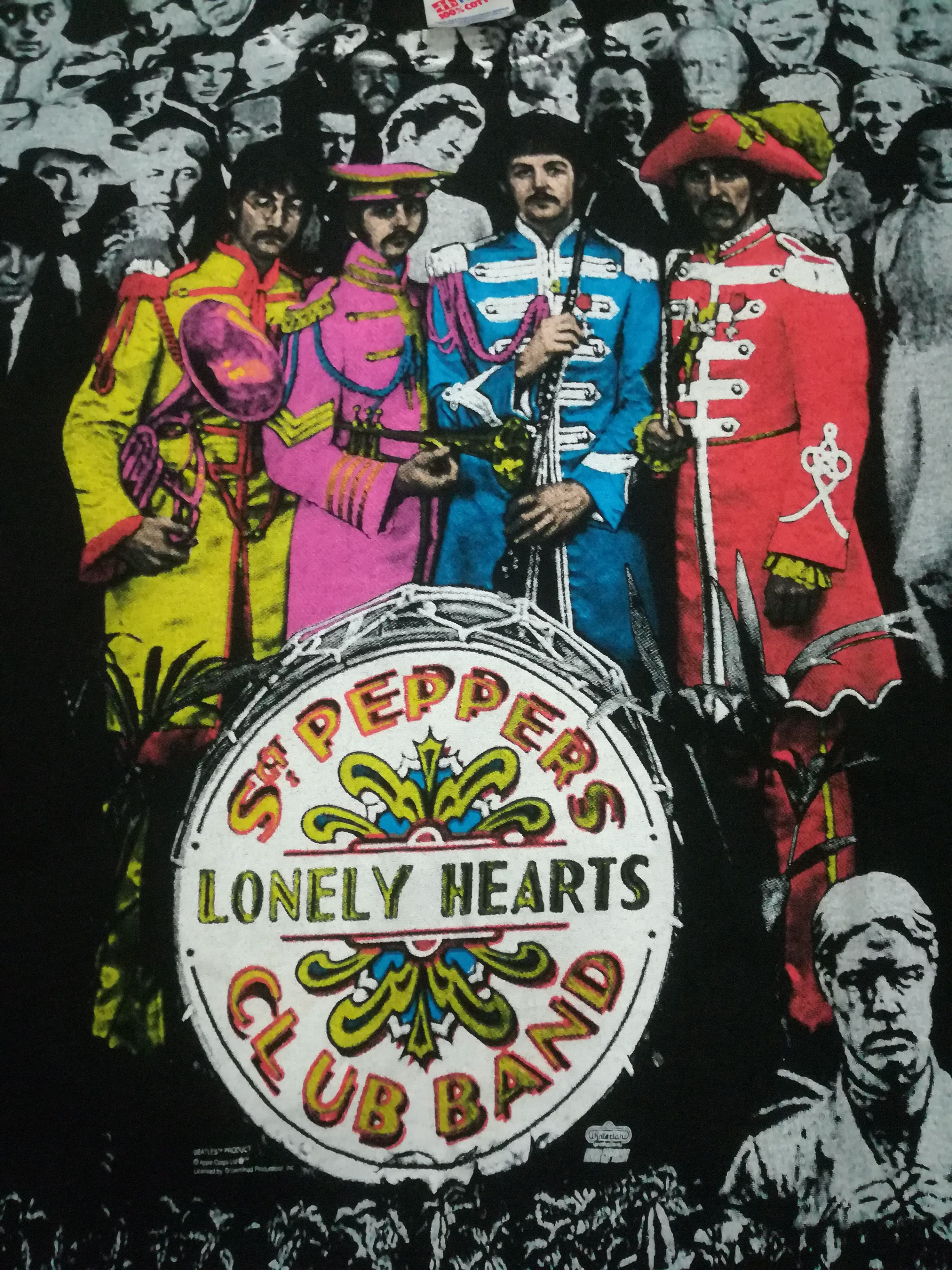 Band Tees × Vintage Vintage 90s Deadstock The Beatles Fullprint Tshirt Size US L / EU 52-54 / 3 - 3 Thumbnail