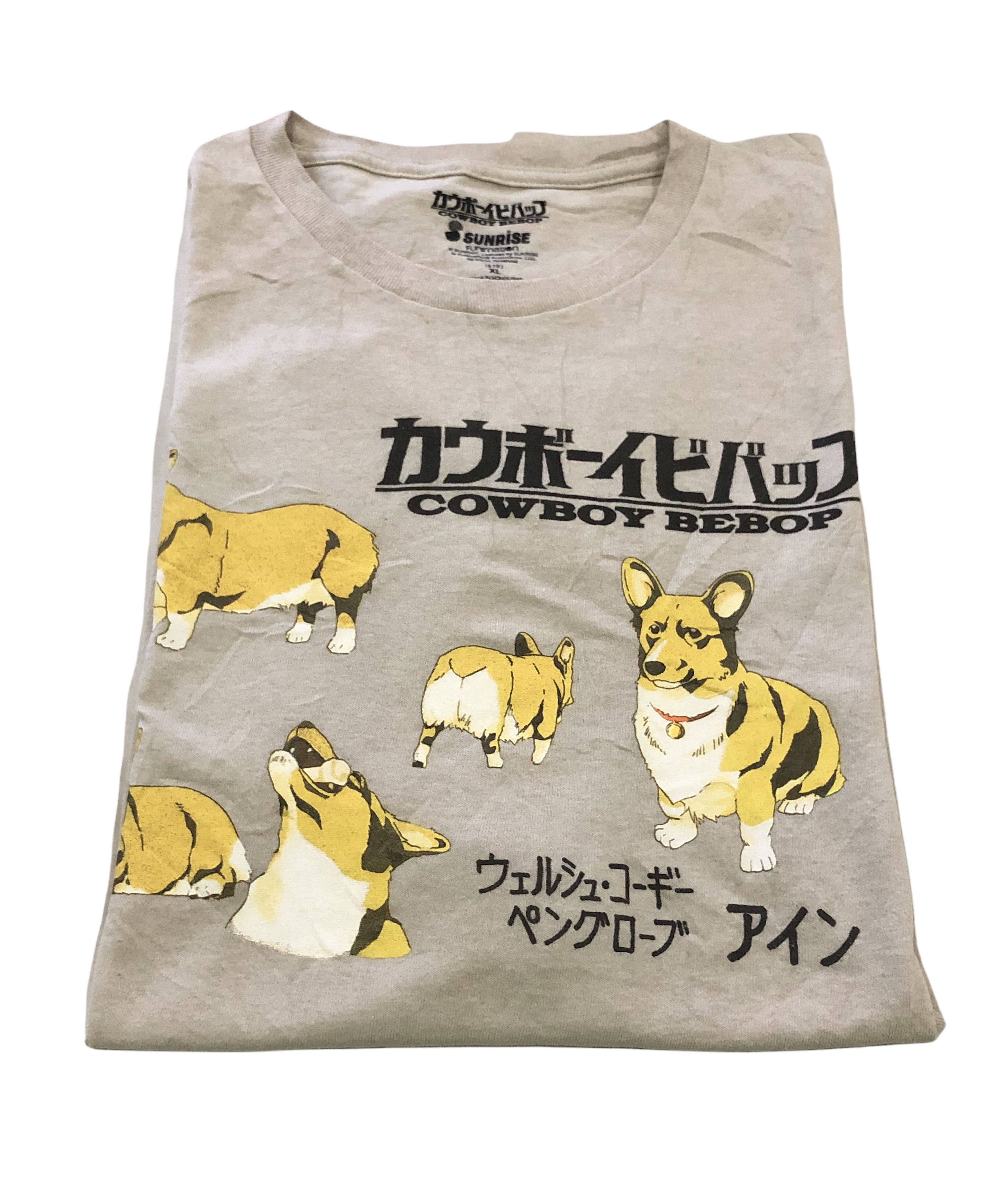 image of Cartoon Network Top Japanese Anime Manga Cowboy Bebop Tshirt in Cream, Men's (Size XL)