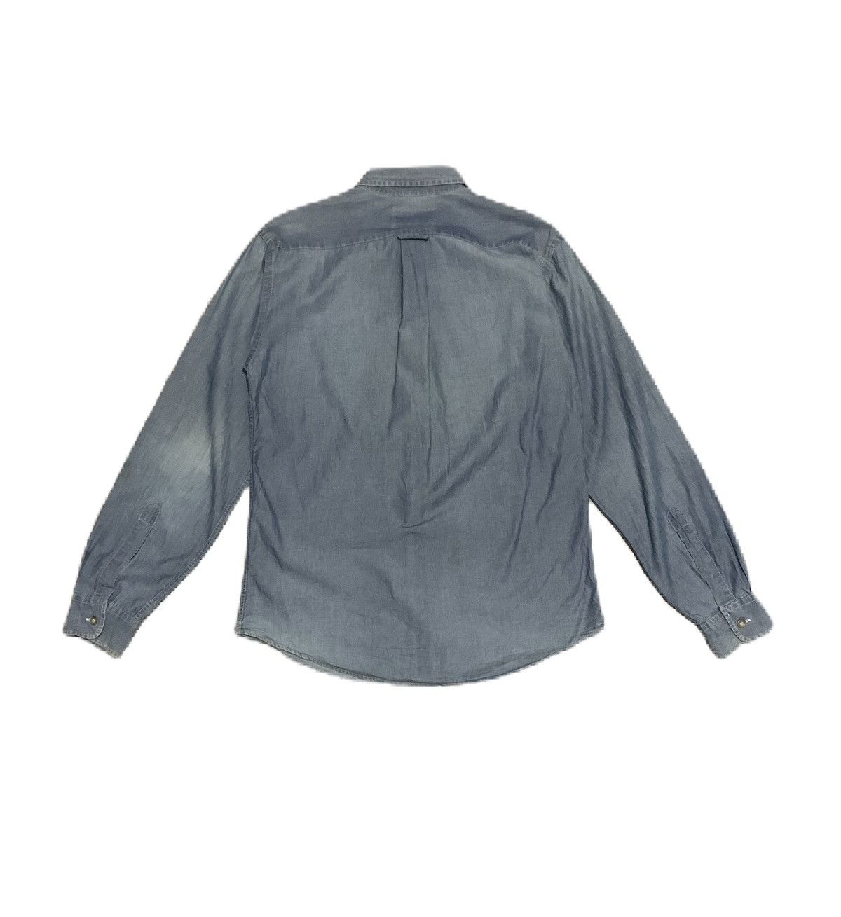 Armani Vintage 80s Armani Jeans Blue Denim Shirt Size US S / EU 44-46 / 1 - 3 Thumbnail