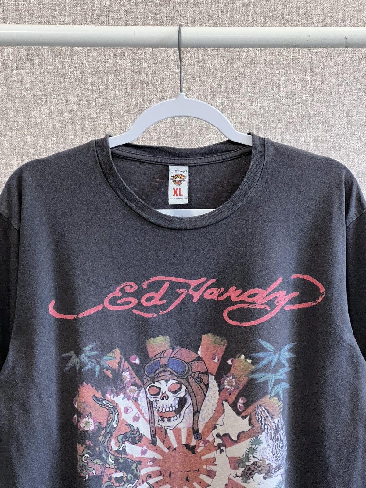Christian Audigier Ed Hardy by Christian Audigier sculls big logo long sleeve Size US XL / EU 56 / 4 - 3 Thumbnail