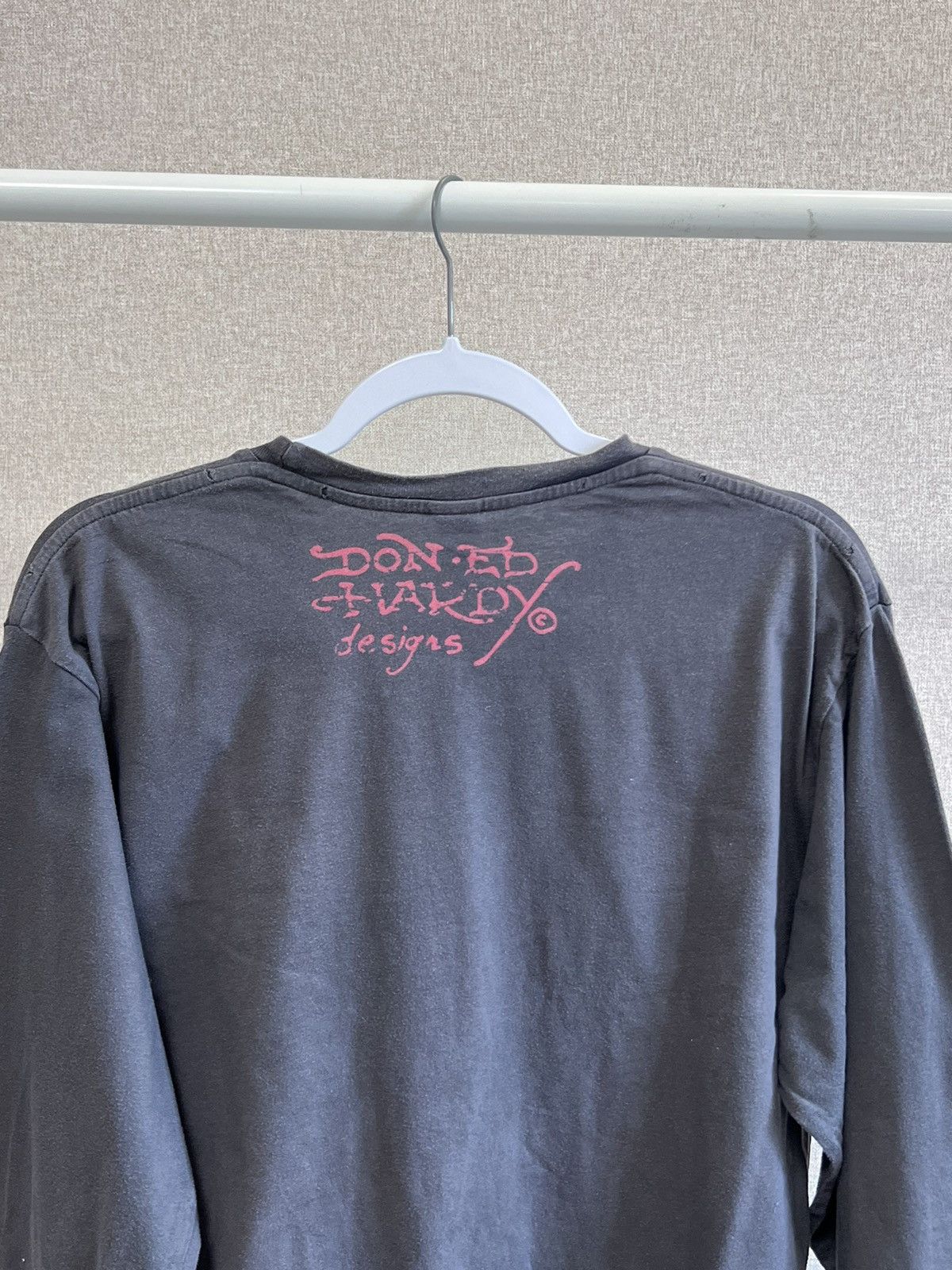 Christian Audigier Ed Hardy by Christian Audigier sculls big logo long sleeve Size US XL / EU 56 / 4 - 8 Thumbnail