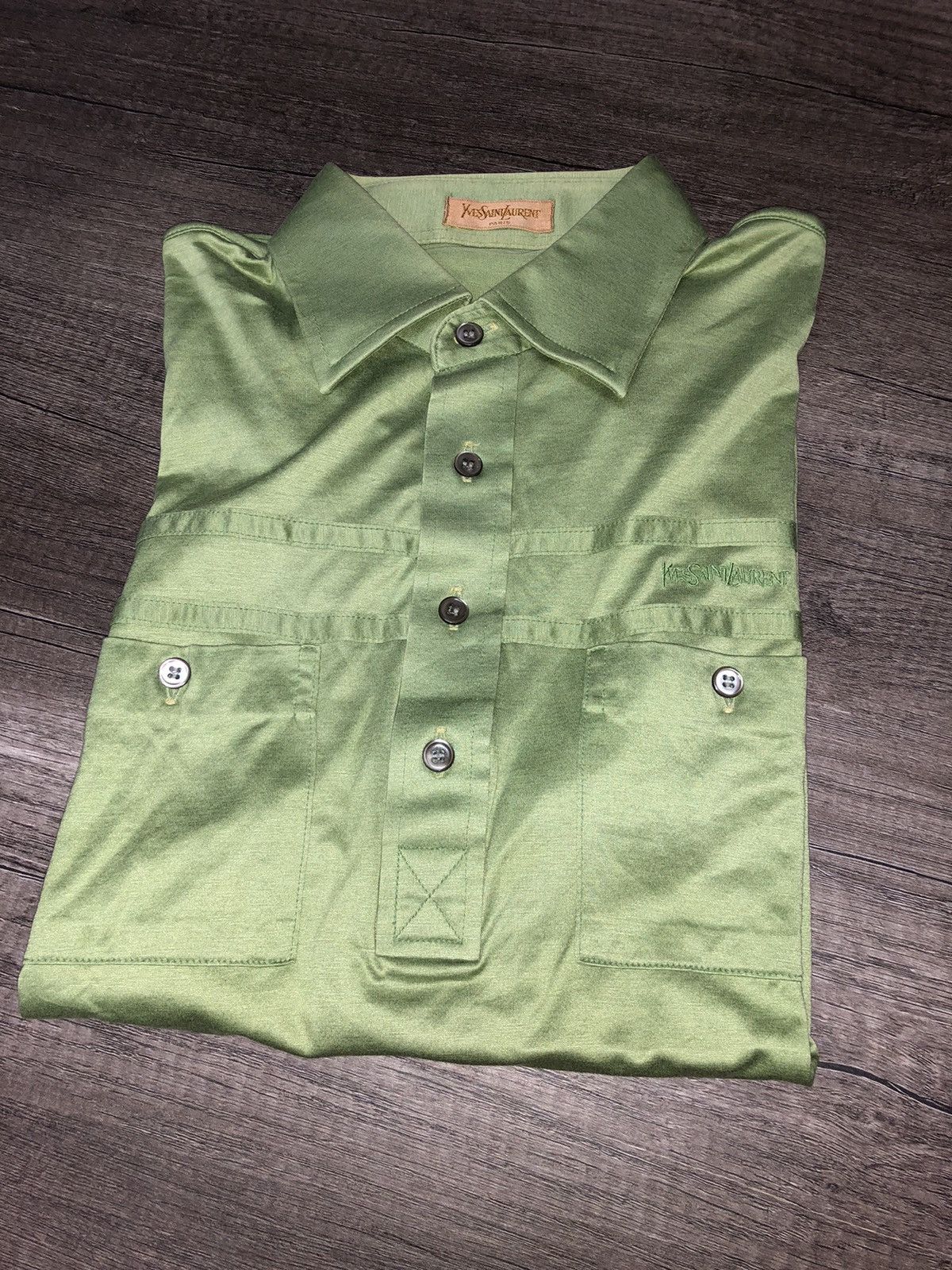 Designer × Vintage × Yves Saint Laurent Vintage Yves Saint Lauren Paris Polo Tee Shirt Size US M / EU 48-50 / 2 - 1 Thumbnail