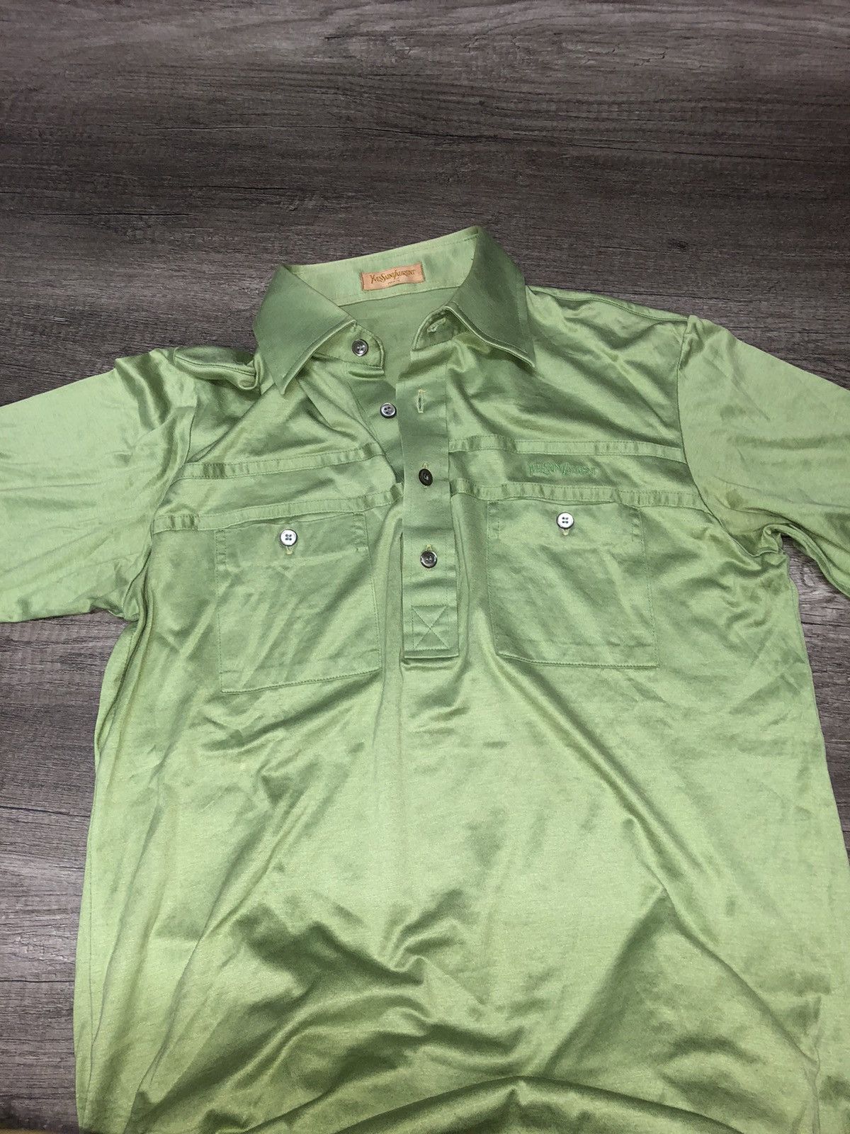 Designer × Vintage × Yves Saint Laurent Vintage Yves Saint Lauren Paris Polo Tee Shirt Size US M / EU 48-50 / 2 - 11 Thumbnail