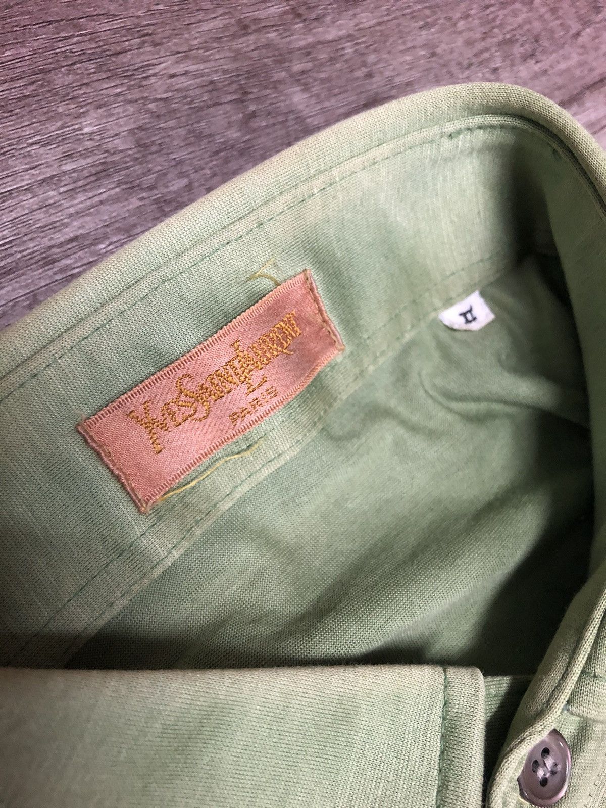 Designer × Vintage × Yves Saint Laurent Vintage Yves Saint Lauren Paris Polo Tee Shirt Size US M / EU 48-50 / 2 - 9 Thumbnail