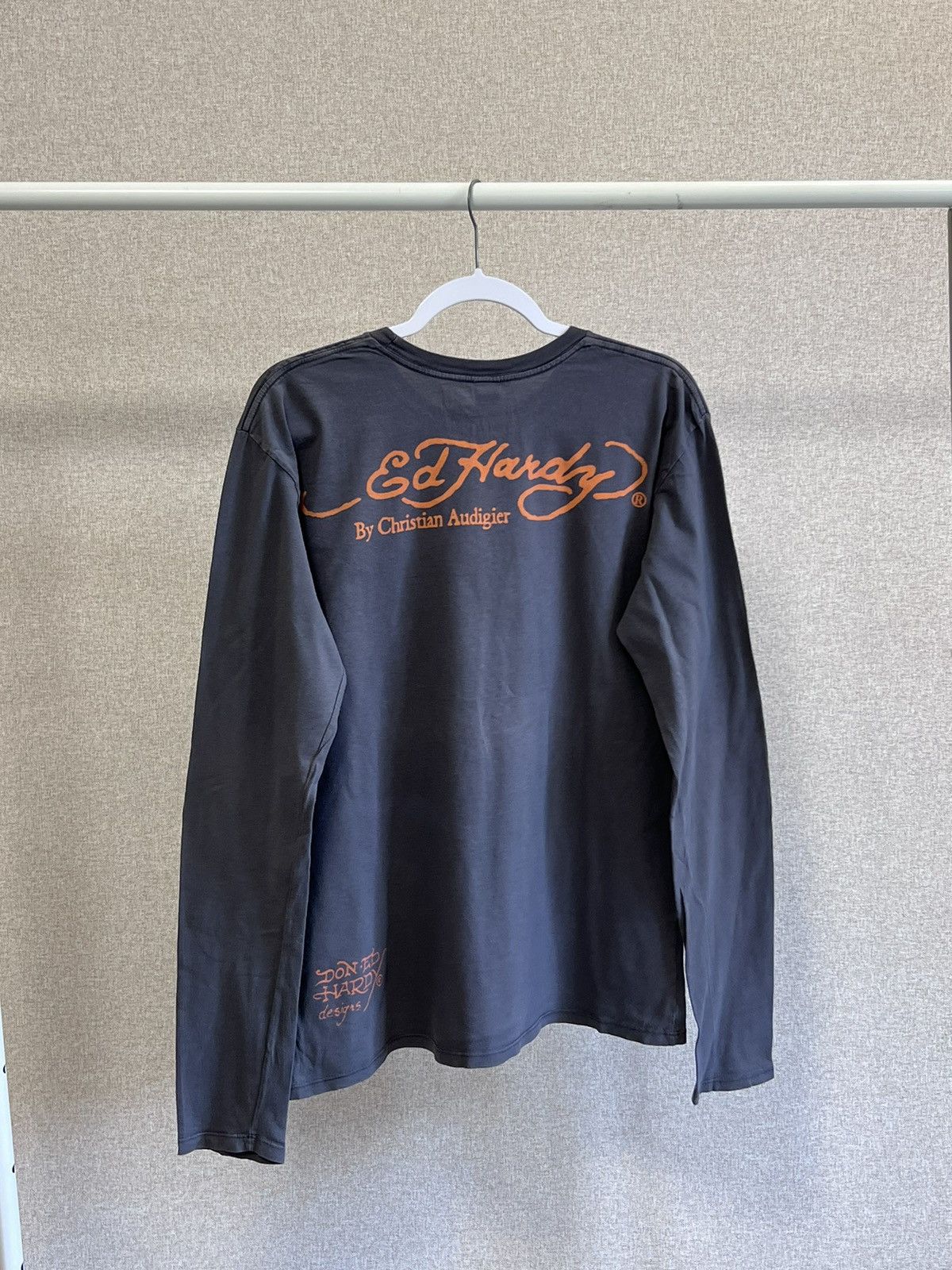 Christian Audigier Ed Hardy by Christian Audigier eagles grey long sleeve Size US L / EU 52-54 / 3 - 5 Thumbnail
