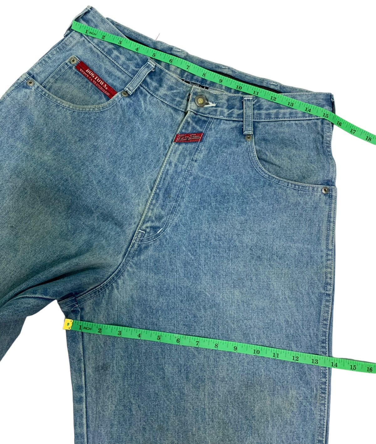 Dogtown Vintage 90s Hip Hop DogTown Distressed Baggy Jeans Size US 30 / EU 46 - 15 Thumbnail