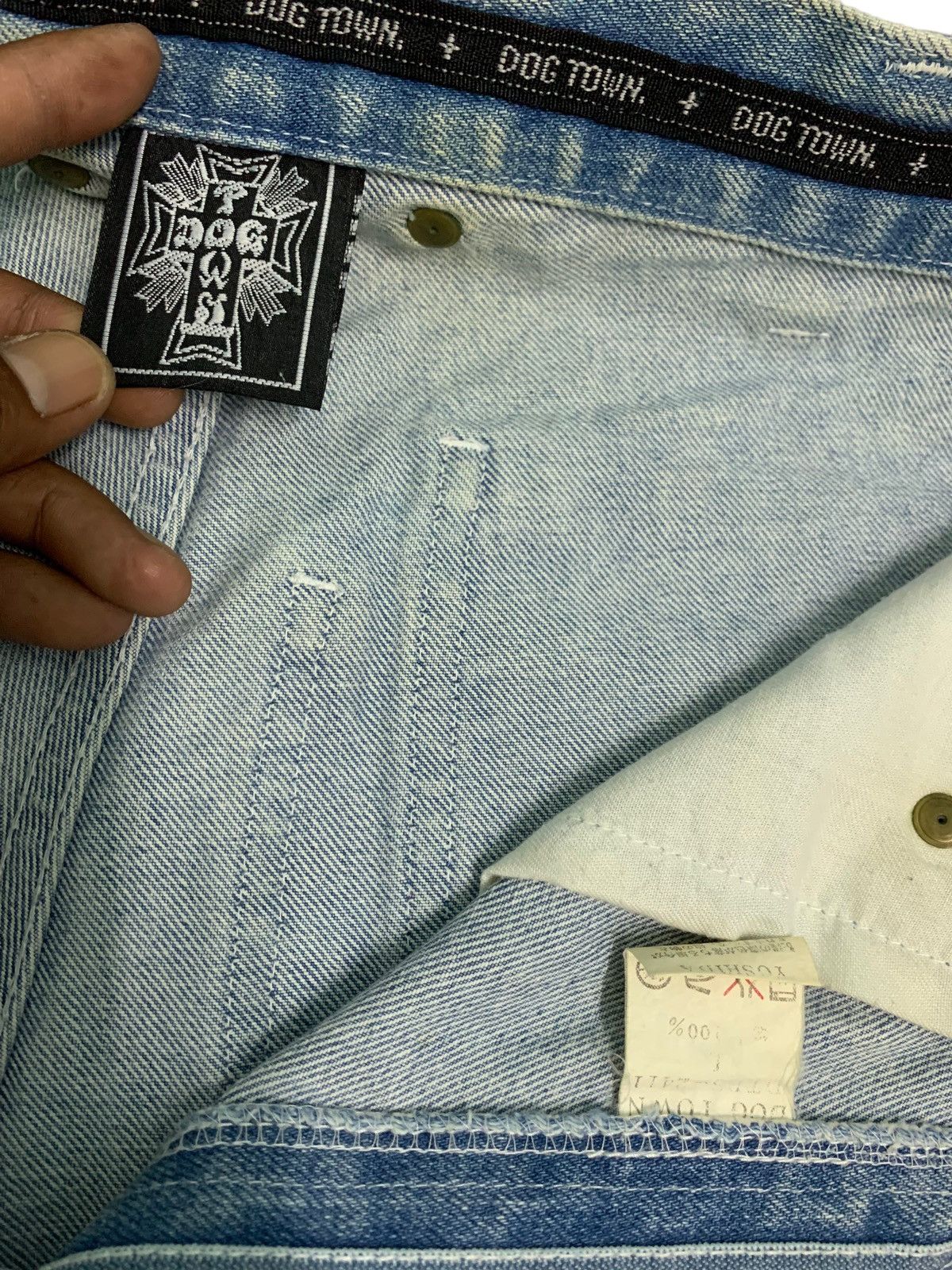 Dogtown Vintage 90s Hip Hop DogTown Distressed Baggy Jeans Size US 30 / EU 46 - 12 Thumbnail