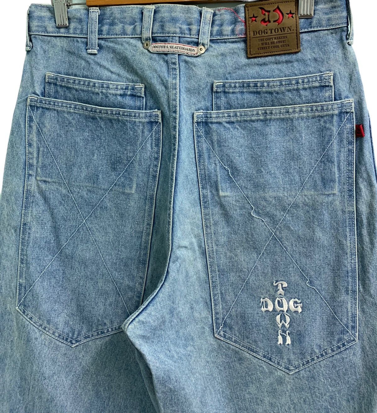 Dogtown Vintage 90s Hip Hop DogTown Distressed Baggy Jeans Size US 30 / EU 46 - 9 Thumbnail