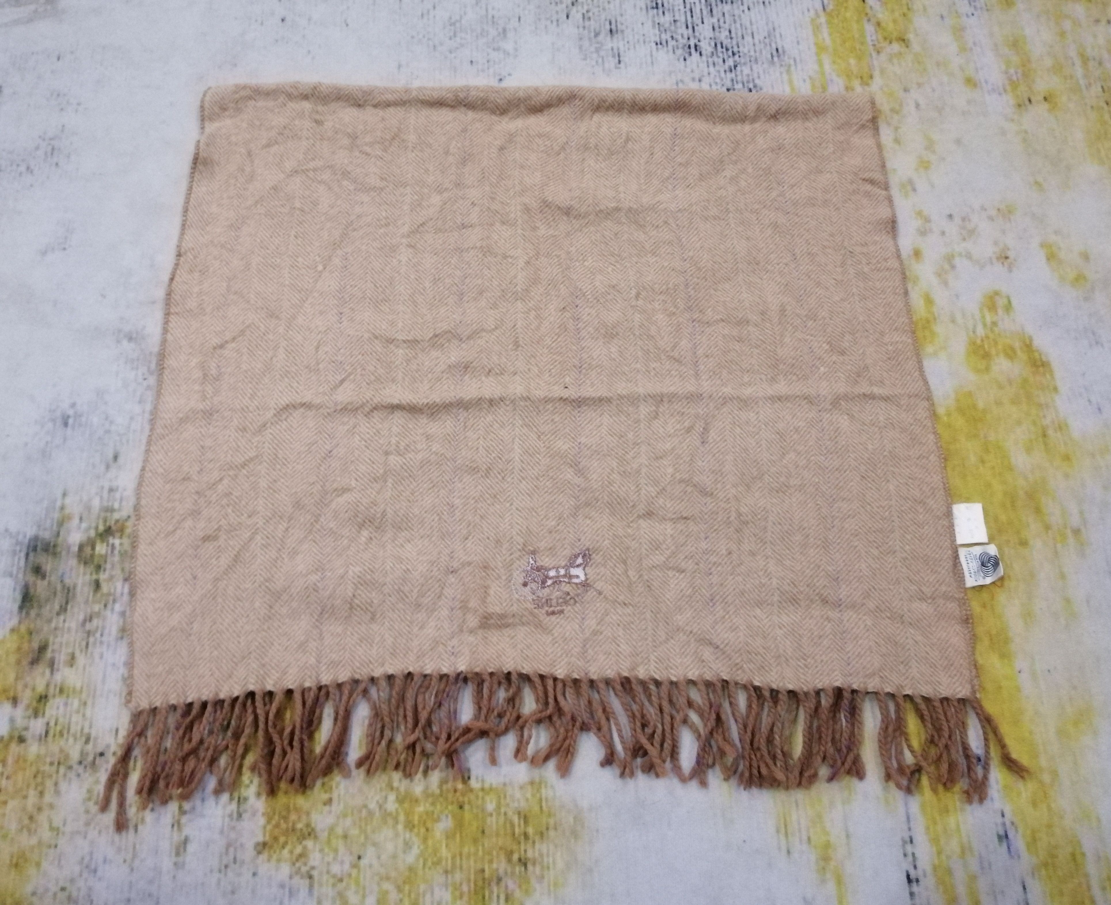 Celine Vintage CELINE Paris Cashmere & Wool Muffler Scraf Size ONE SIZE - 8 Thumbnail