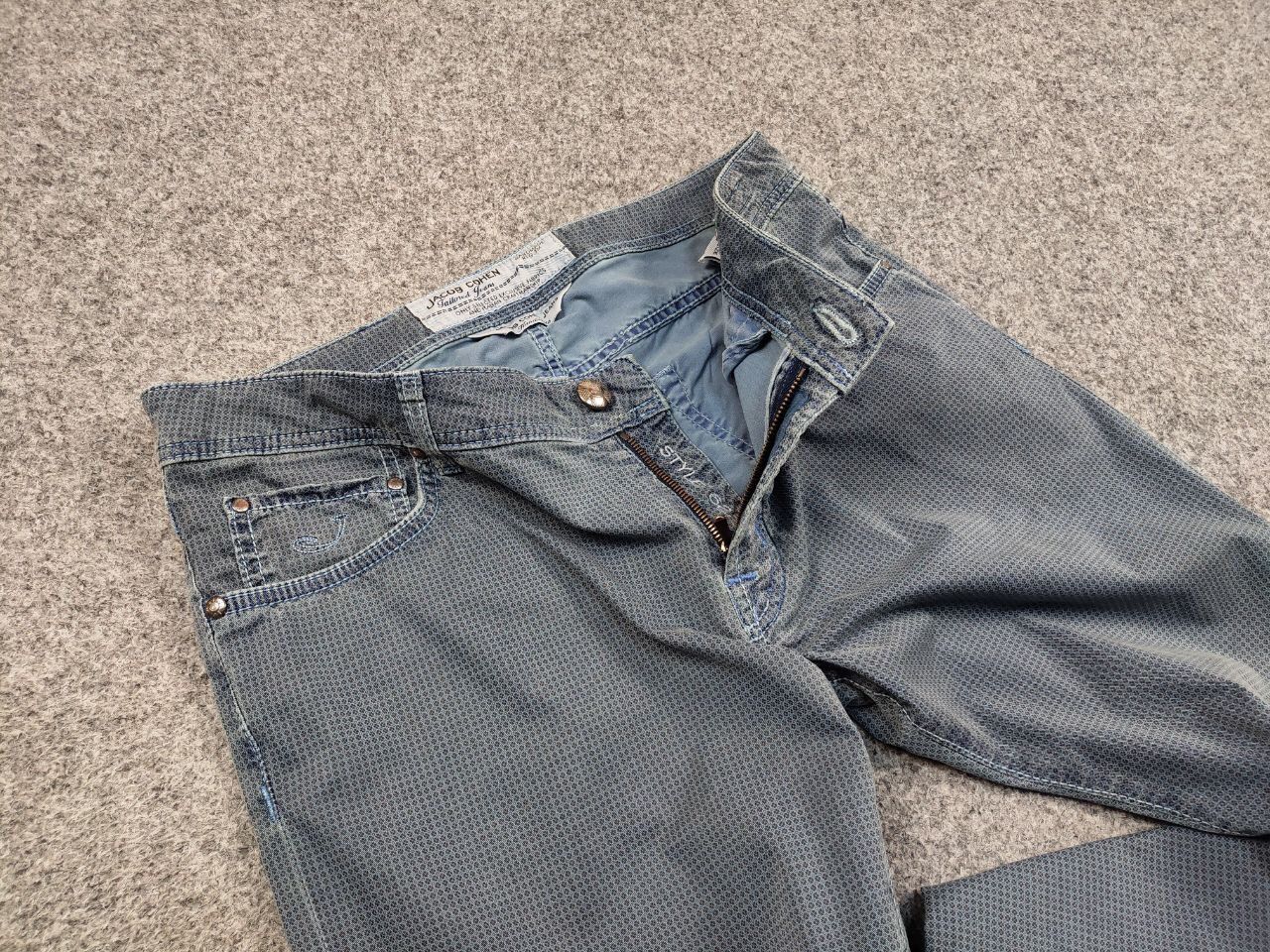 Jacob Cohen Jacob Cohen 622 limited edition comfort Pattern blue Pants Size US 35 - 9 Thumbnail