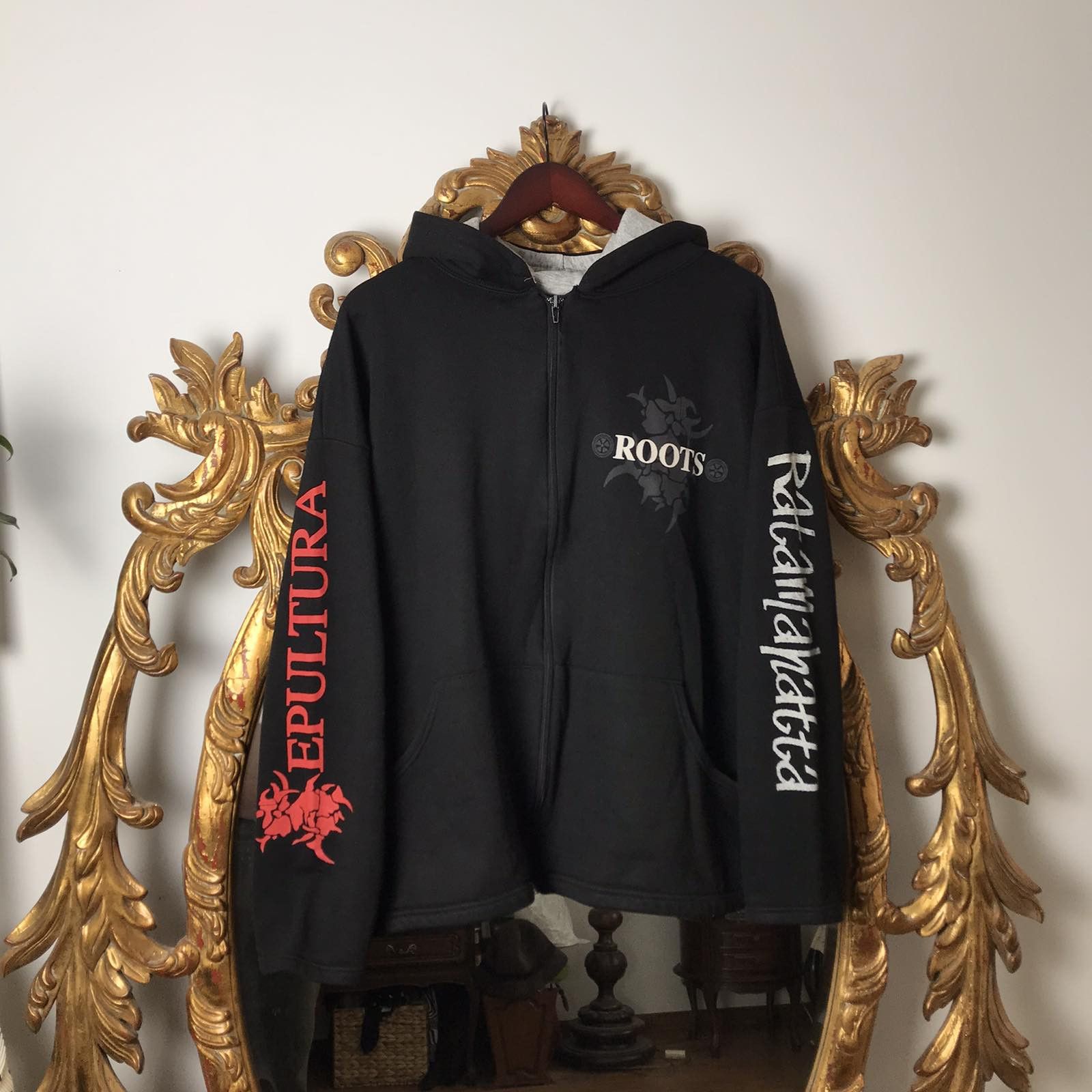 Band Tees Sepultura Roots Vintage 90’s Ratamahatta Hoodie Sweatshirt Size US L / EU 52-54 / 3 - 1 Thumbnail