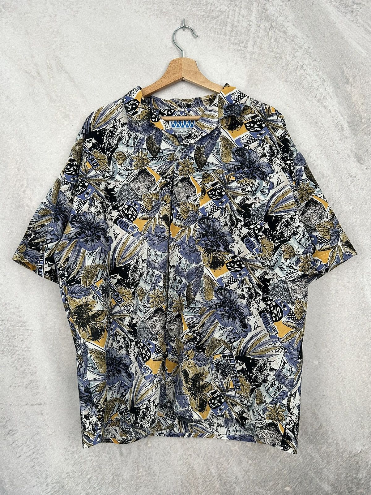Other Vintage Hawaiian Shirt Crazy Full Printed 90s Y2K Retro Size US XL / EU 56 / 4 - 1 Thumbnail