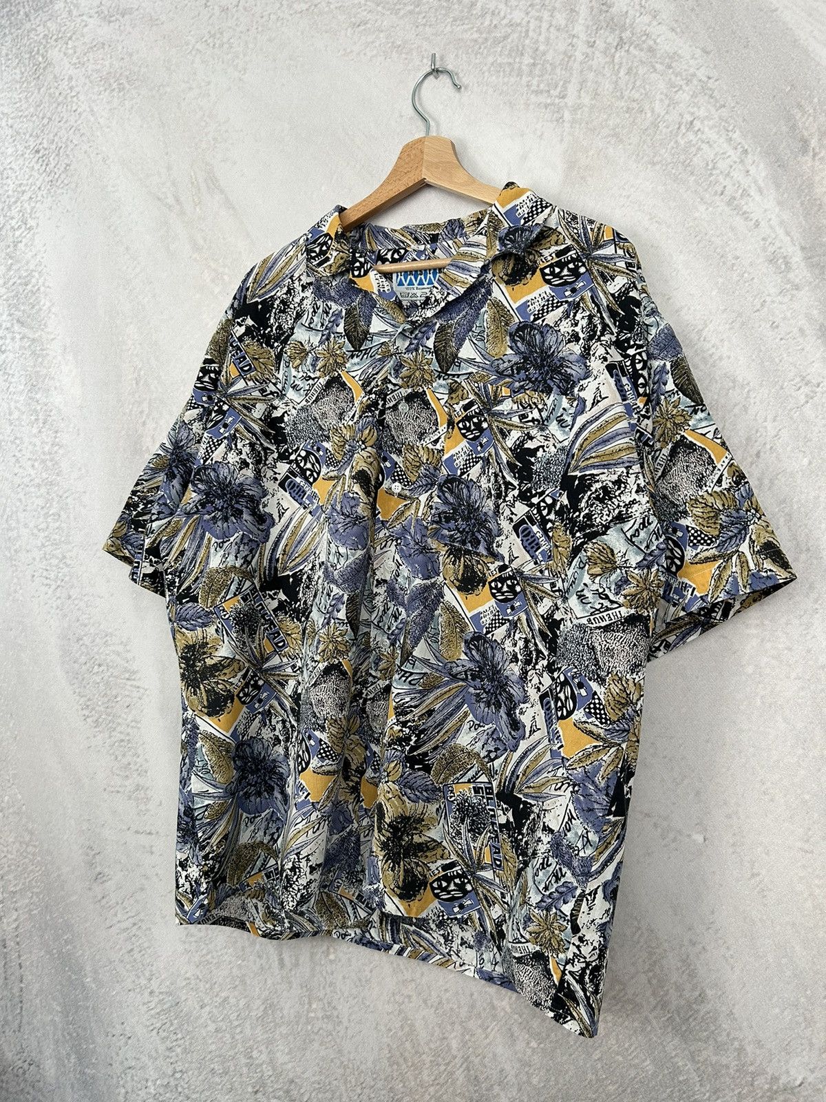 Other Vintage Hawaiian Shirt Crazy Full Printed 90s Y2K Retro Size US XL / EU 56 / 4 - 2 Thumbnail
