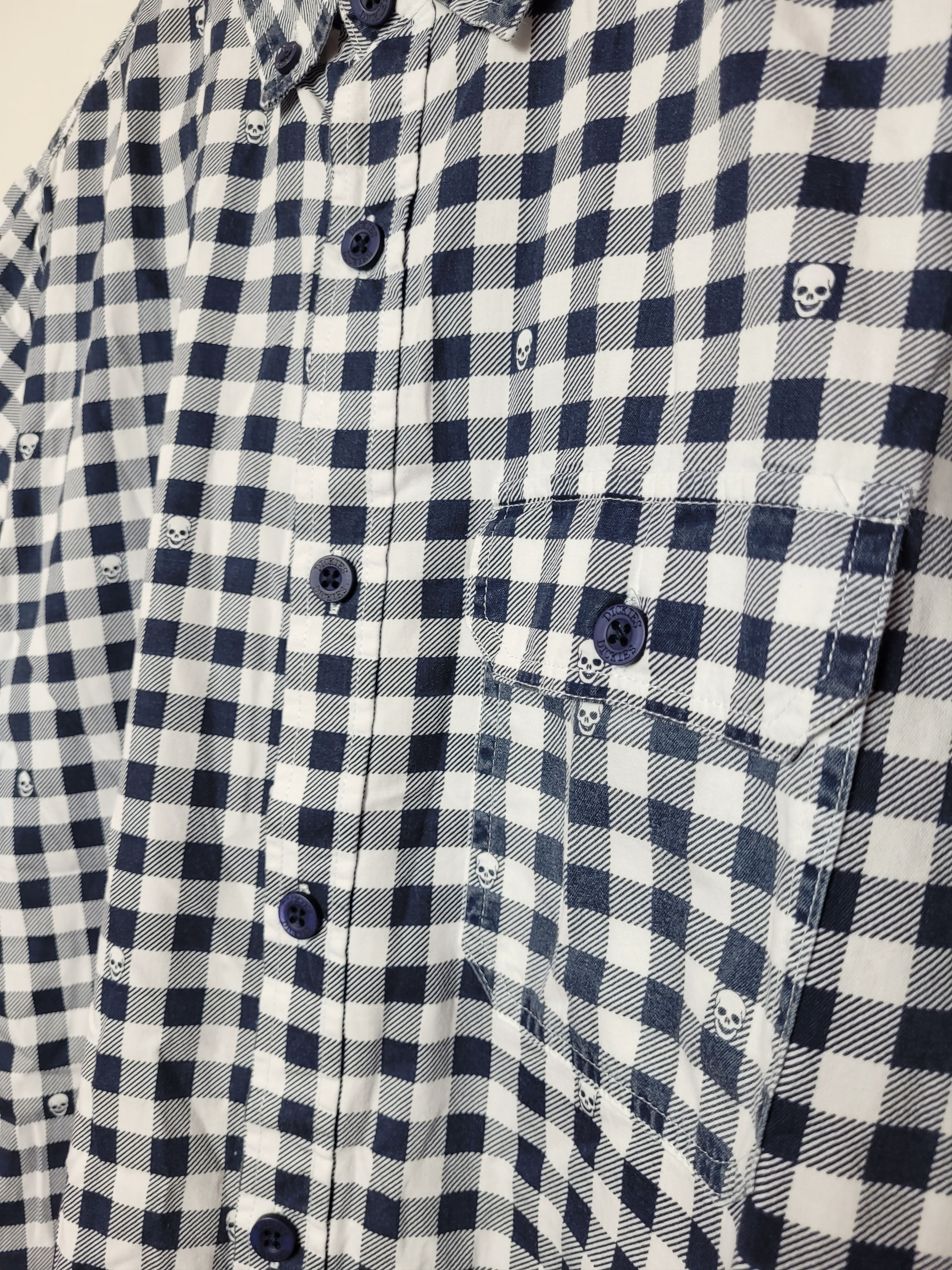 Dickies × Vintage Dickies vintage y2k skull printed shirt Size US L / EU 52-54 / 3 - 4 Thumbnail