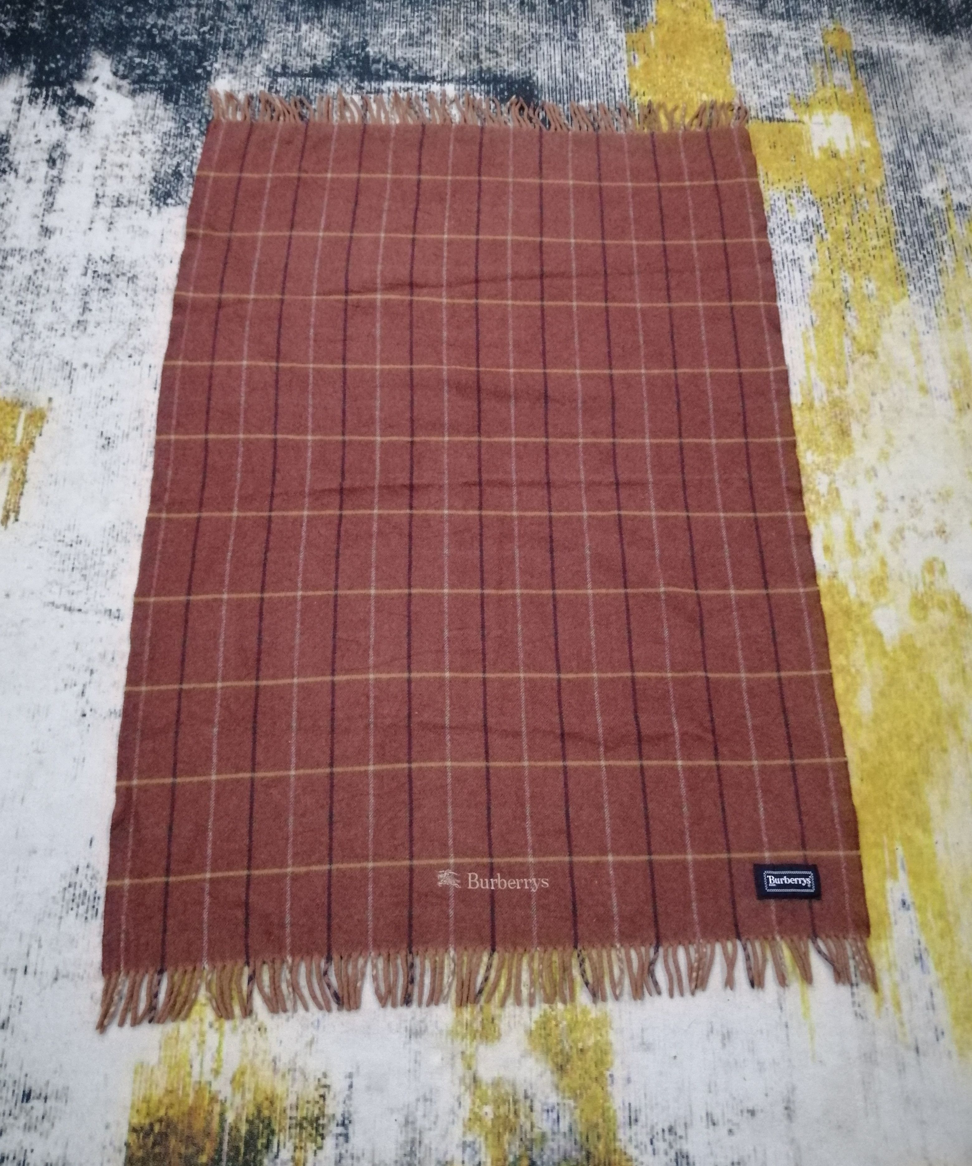Burberry Vintage Burberrys Cashmere & Wool Muffler Scraf Size ONE SIZE - 2 Thumbnail
