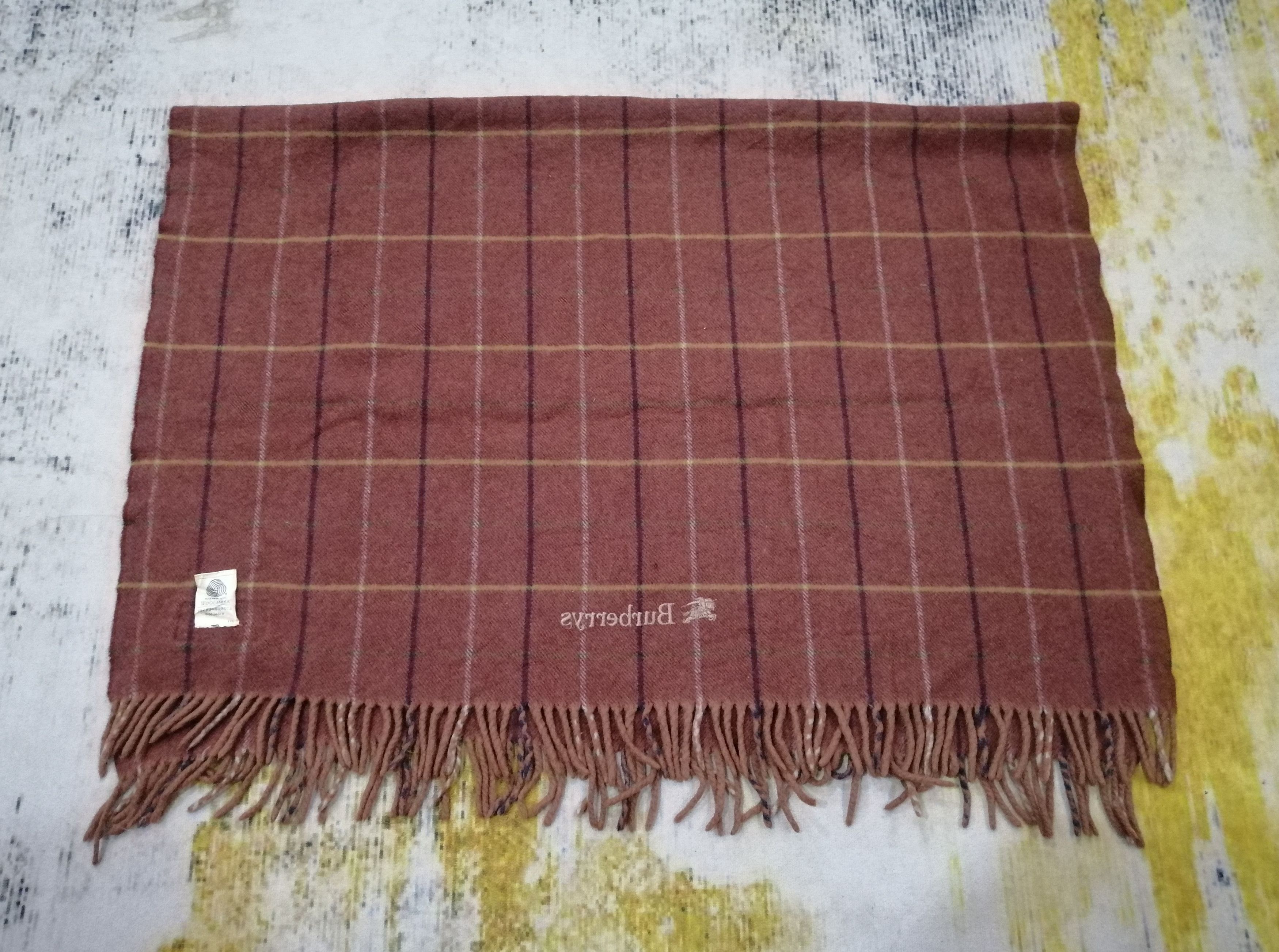 Burberry Vintage Burberrys Cashmere & Wool Muffler Scraf Size ONE SIZE - 7 Thumbnail