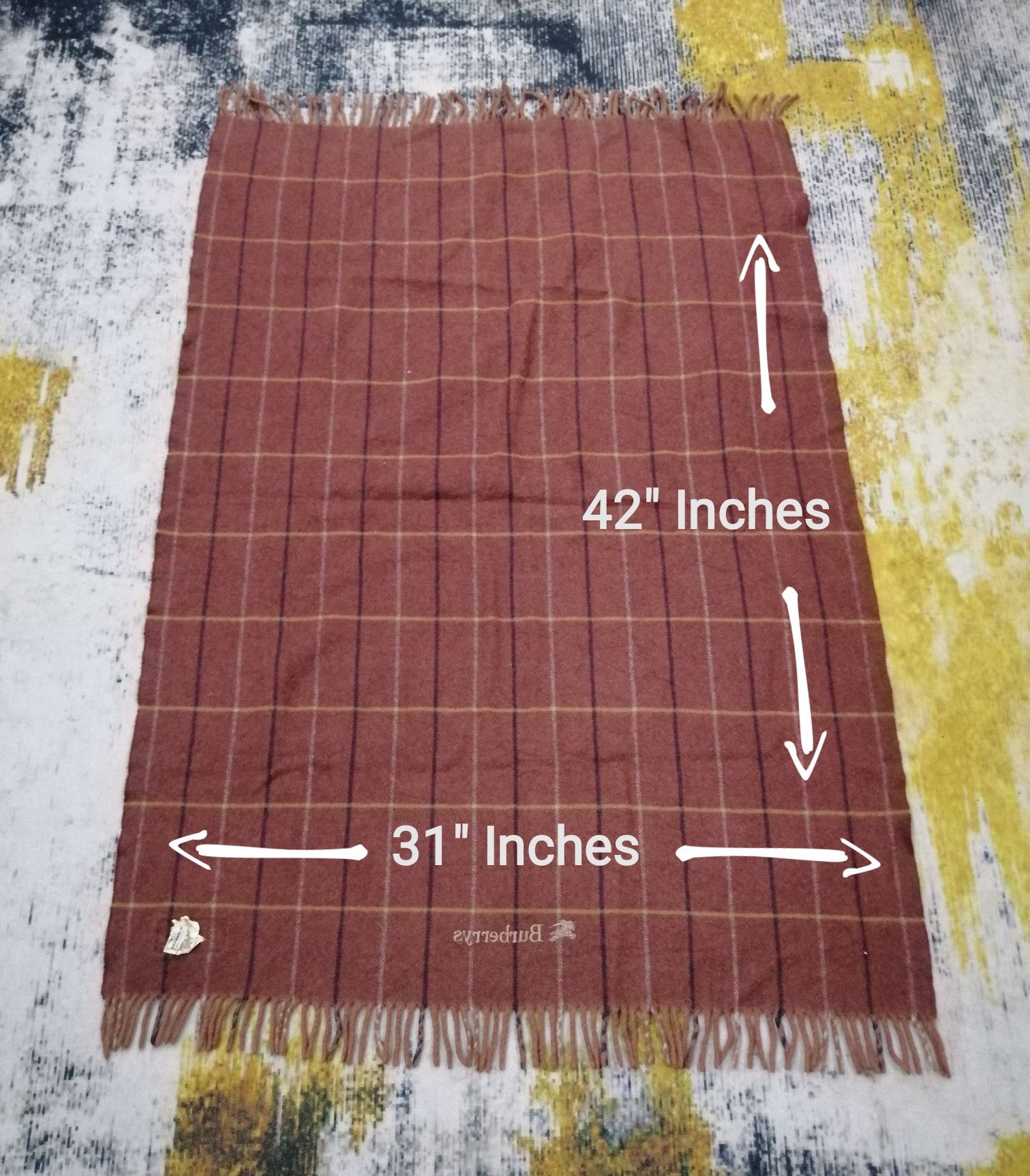 Burberry Vintage Burberrys Cashmere & Wool Muffler Scraf Size ONE SIZE - 11 Thumbnail