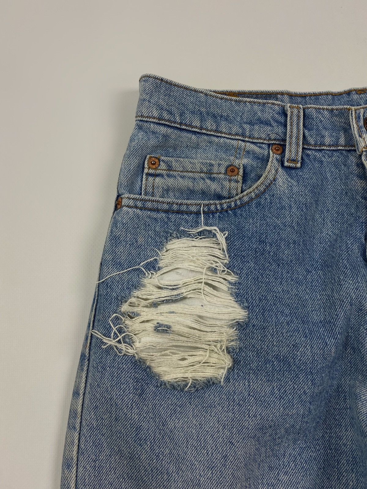 Levi's 1990’s Vintage Levi’s 510 Distressed Washed Denim Jeans USA Size 30" / US 8 / IT 44 - 6 Thumbnail