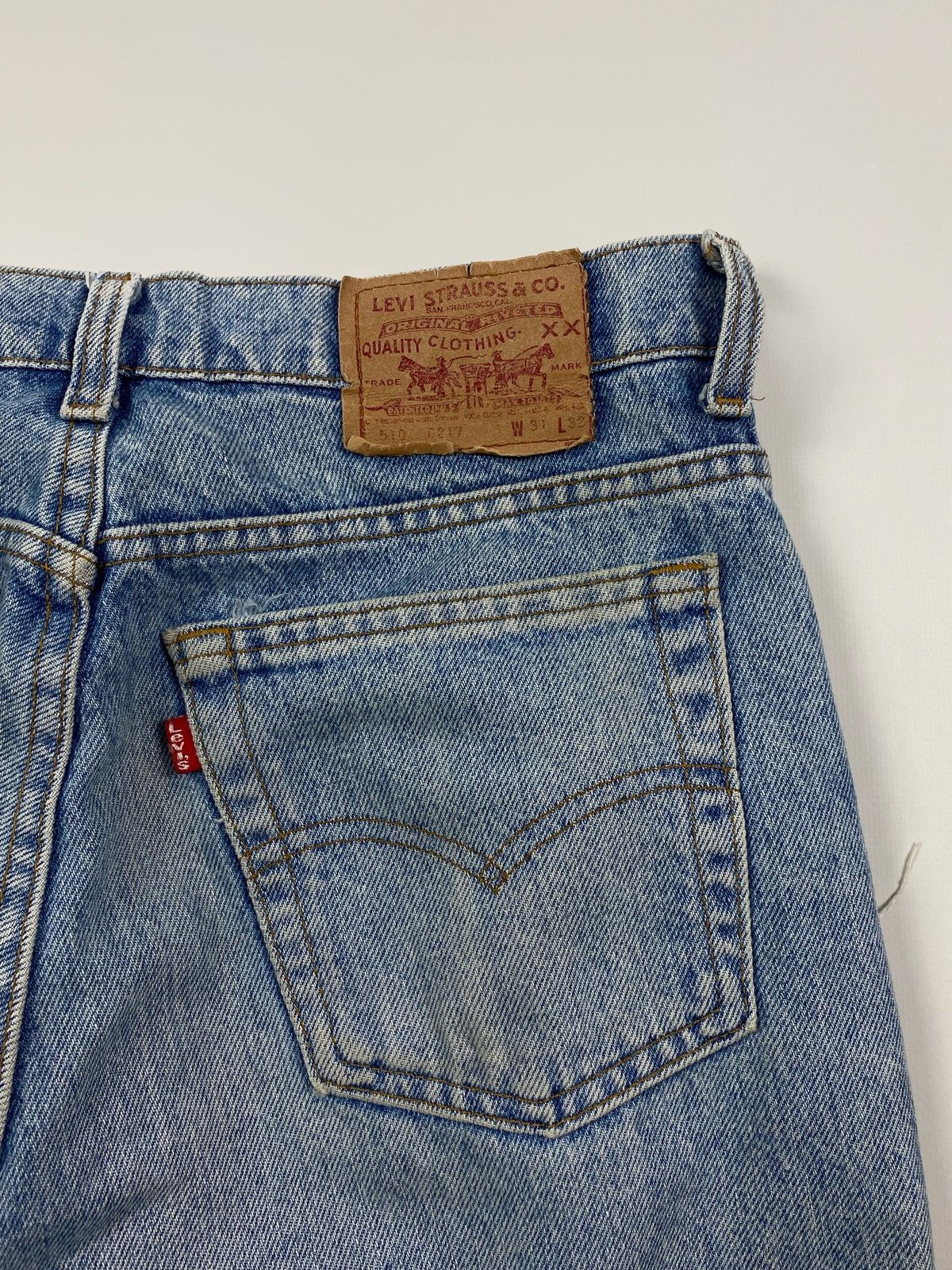 Levi's 1990’s Vintage Levi’s 510 Distressed Washed Denim Jeans USA Size 30" / US 8 / IT 44 - 9 Thumbnail