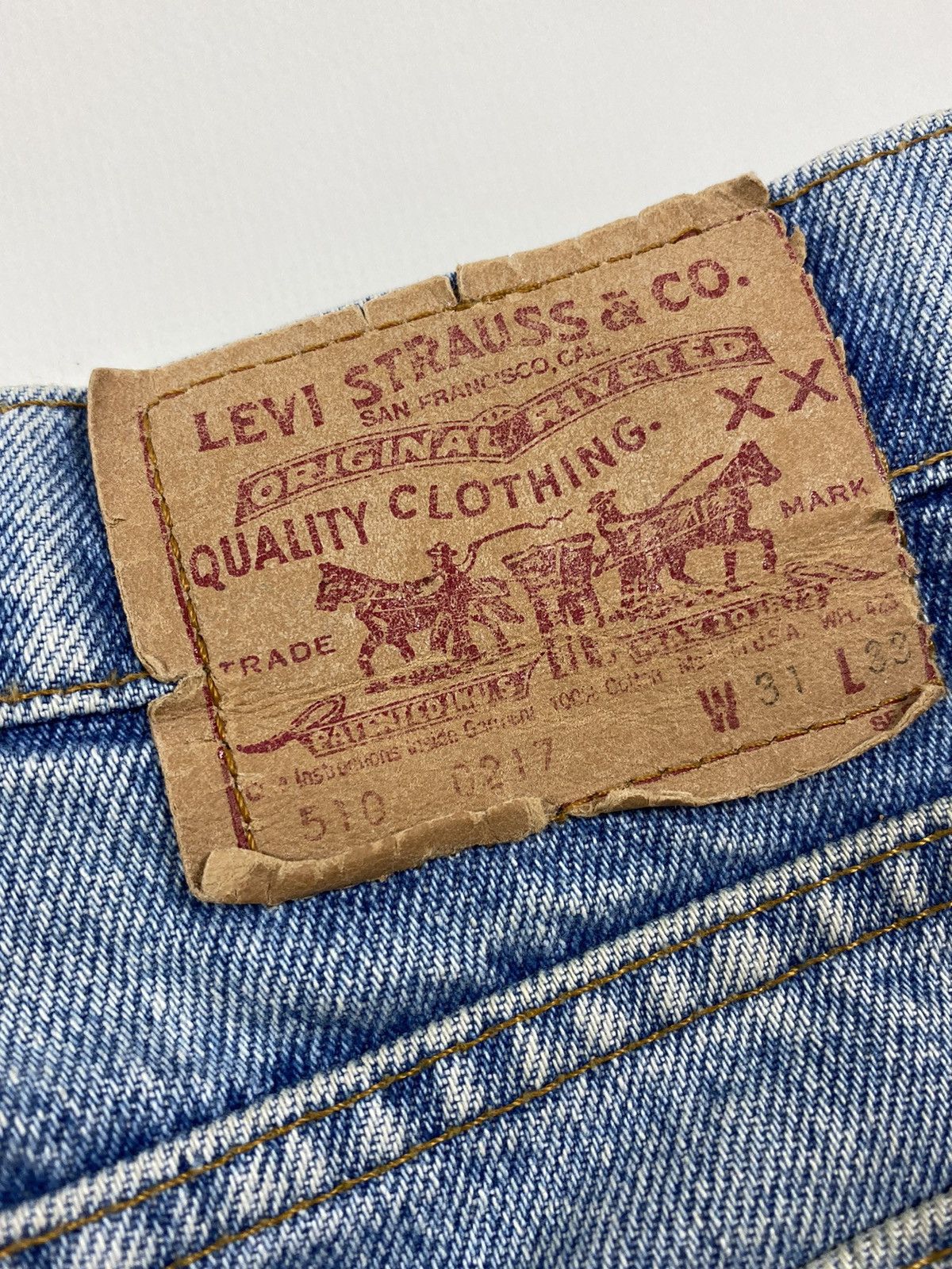 Levi's 1990’s Vintage Levi’s 510 Distressed Washed Denim Jeans USA Size 30" / US 8 / IT 44 - 10 Thumbnail