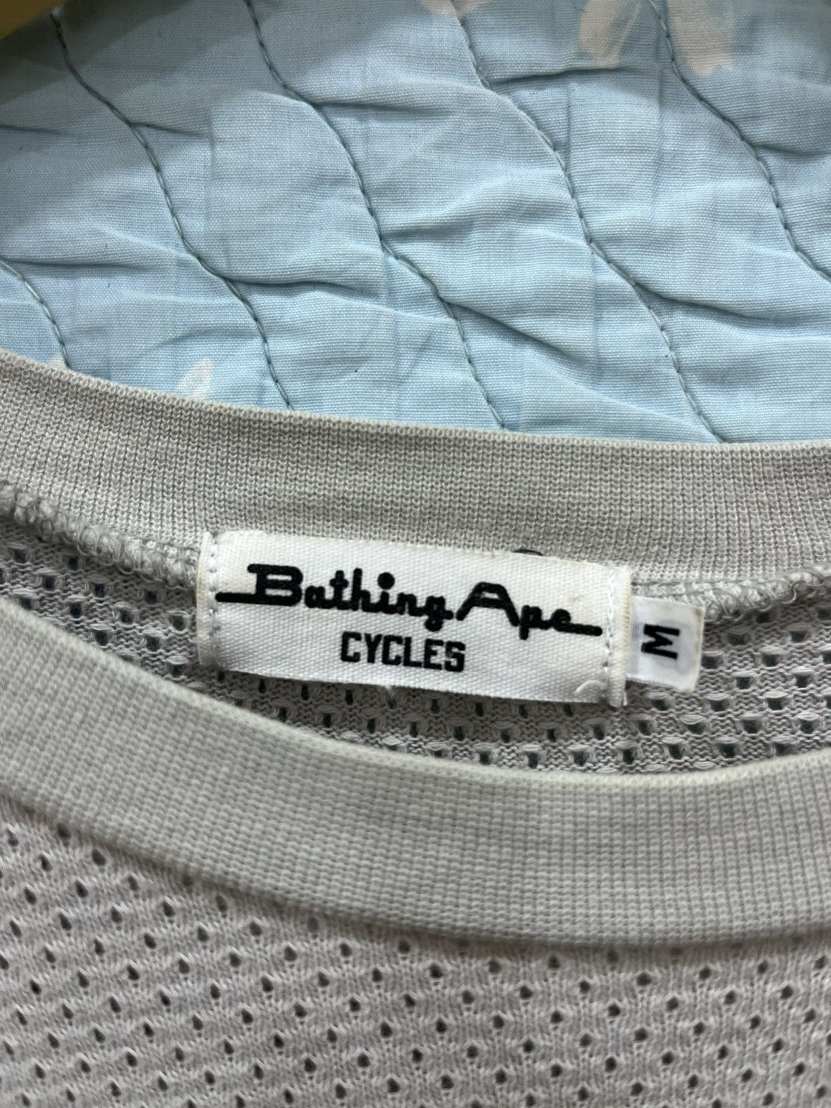 Bape A BATHING APE CYCLES MESH LONG SLEEVE TEE Size US M / EU 48-50 / 2 - 10 Thumbnail