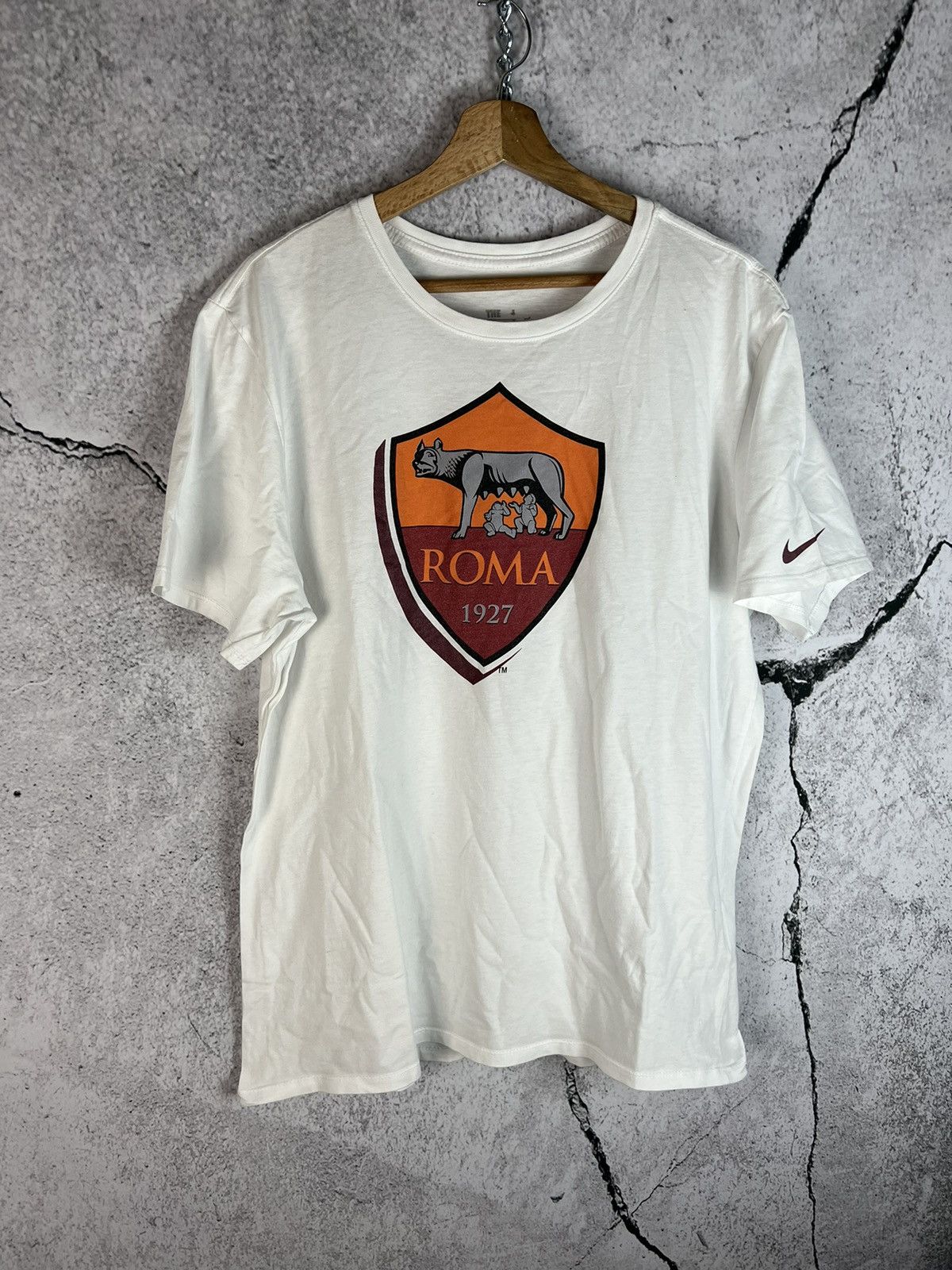 Nike Vintage Nike AS Roma soccer football tshirt Size US XL / EU 56 / 4 - 1 Thumbnail