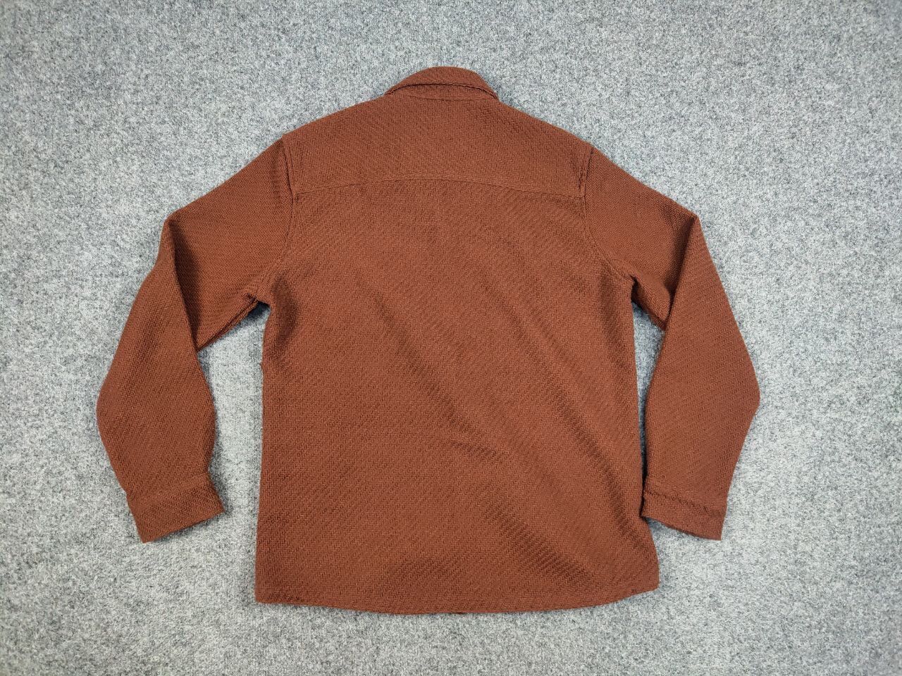 Designer Folk Overshirt Textured Brown knit Pocket Light Jacket Size US L / EU 52-54 / 3 - 17 Thumbnail