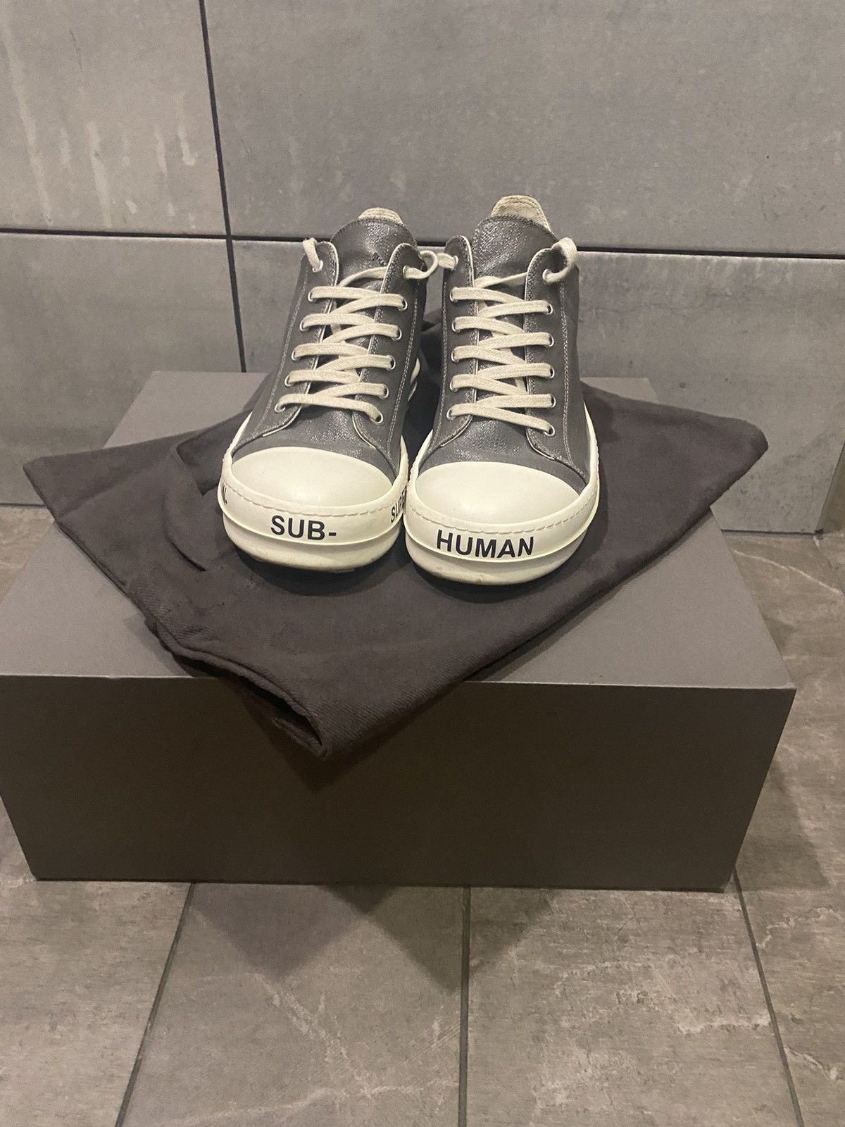 Rick Owens × Rick Owens Drkshdw SOLD! Rick owens leather low 