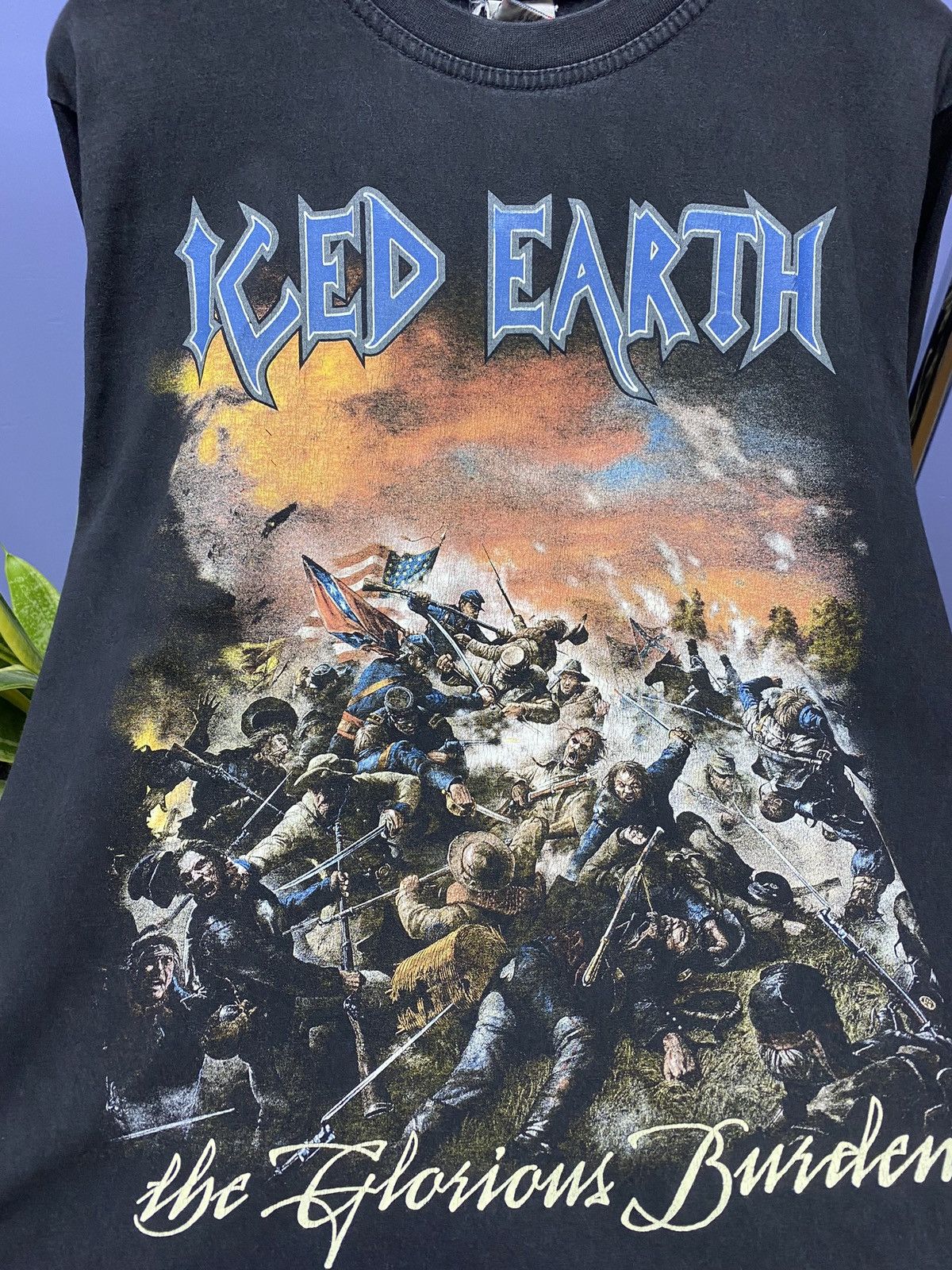 Band Tees × Vintage Vintage Iced Earth The Glorious Burden Long Sleeve T Shirt Size US L / EU 52-54 / 3 - 7 Thumbnail