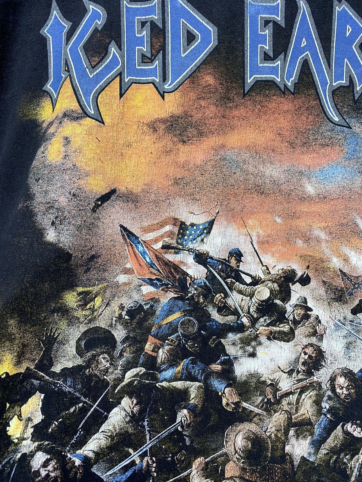Band Tees × Vintage Vintage Iced Earth The Glorious Burden Long Sleeve T Shirt Size US L / EU 52-54 / 3 - 10 Thumbnail