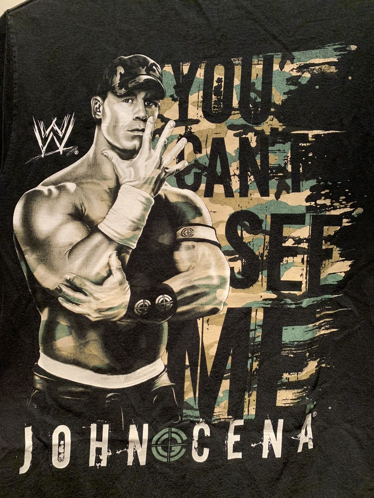 Vintage × WWE *RARE* Vintage John Cena You Cant See Me WWE Wrestling Shirt Size US S / EU 44-46 / 1 - 4 Thumbnail