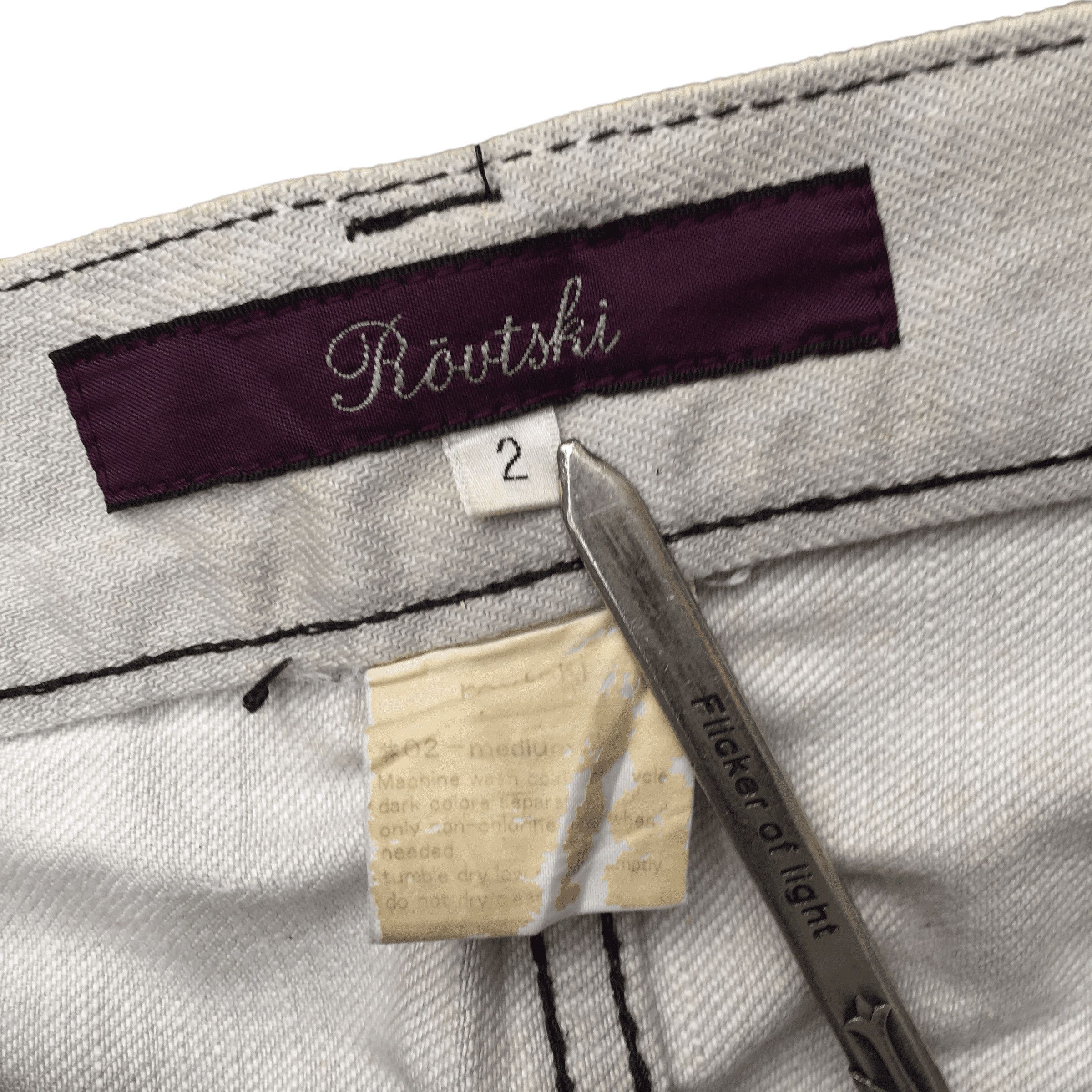 Designer × Japanese Brand Rovtski Japan Graphic Design Denim Jeans Size US 34 / EU 50 - 6 Thumbnail