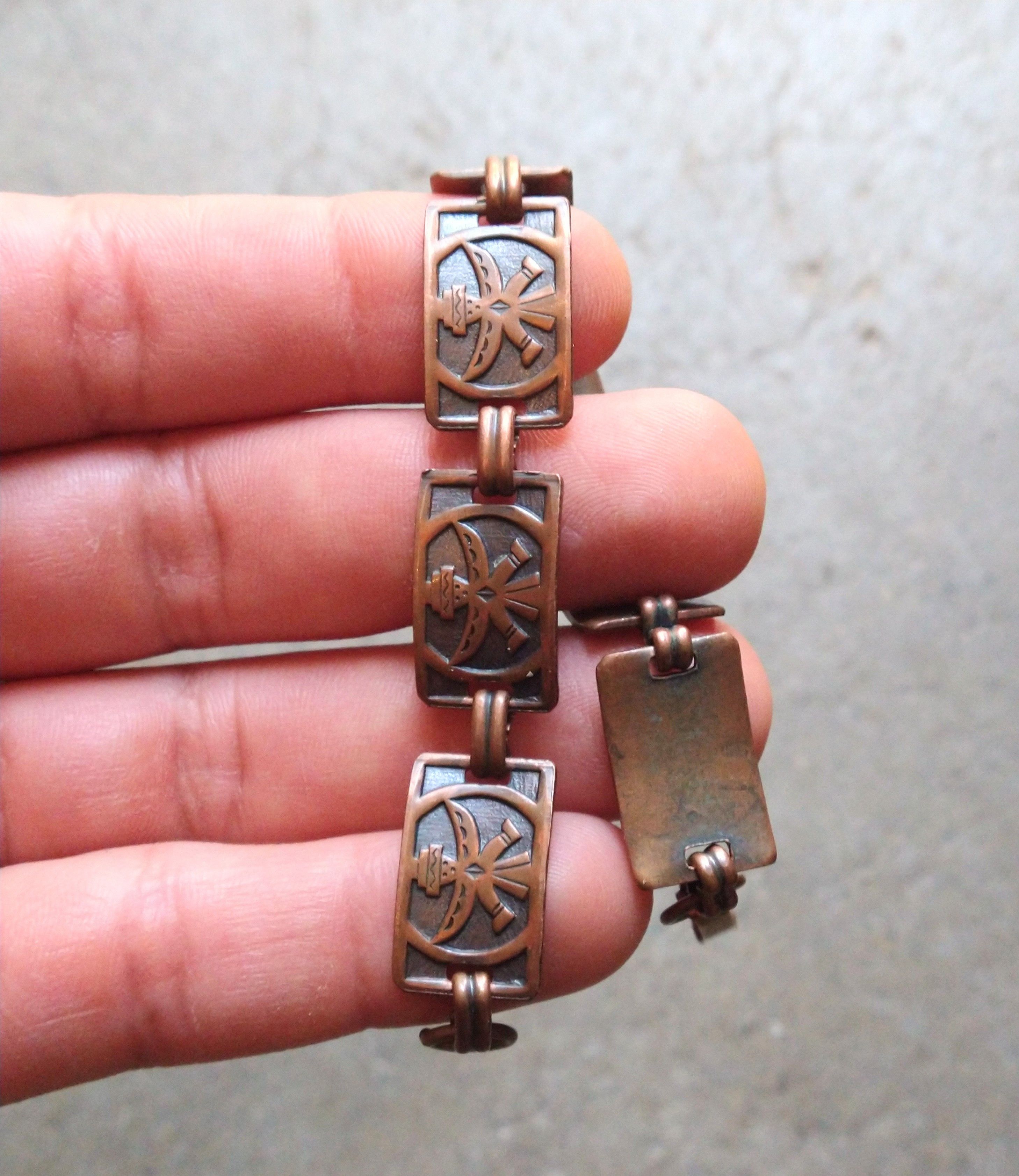 Jewelry × Vintage Vintage Copper Bracelet 7.5" Samurai Japanese Native Size ONE SIZE - 11 Thumbnail