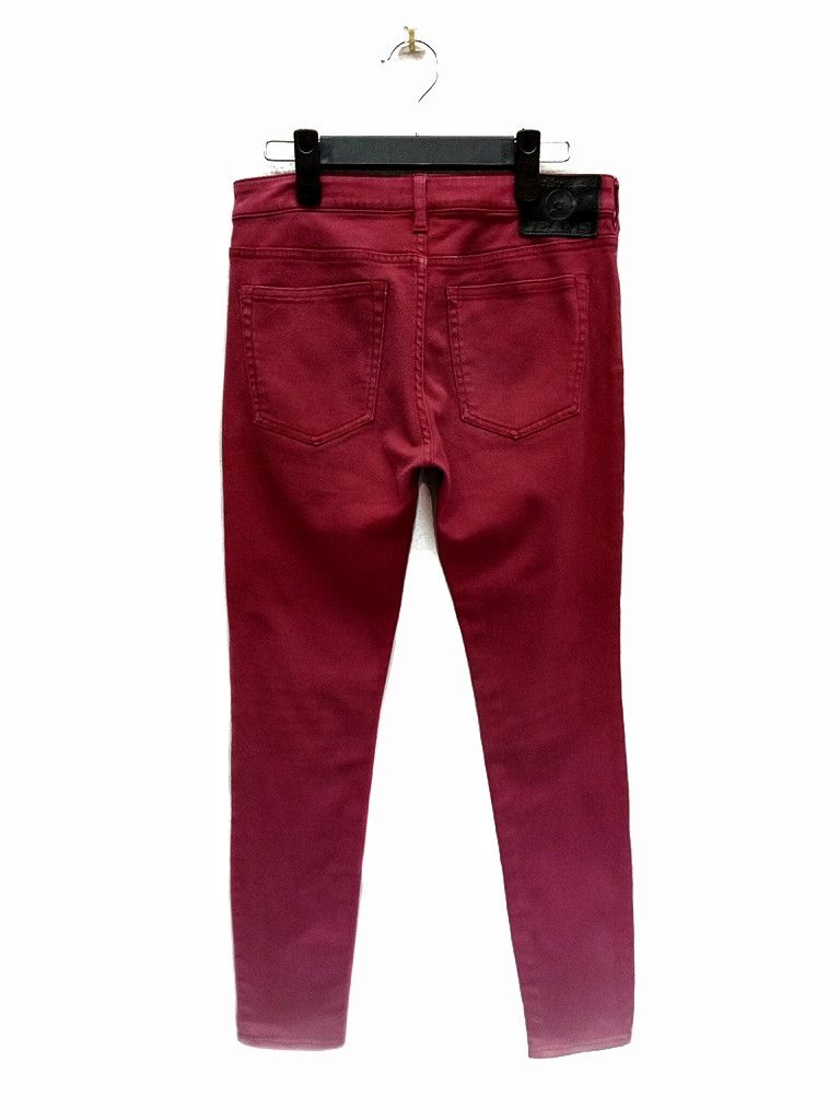 image of Hysteric Glamour Jeans Two Tone Skinny Punk Design in Red/White, Men's (Size 30)