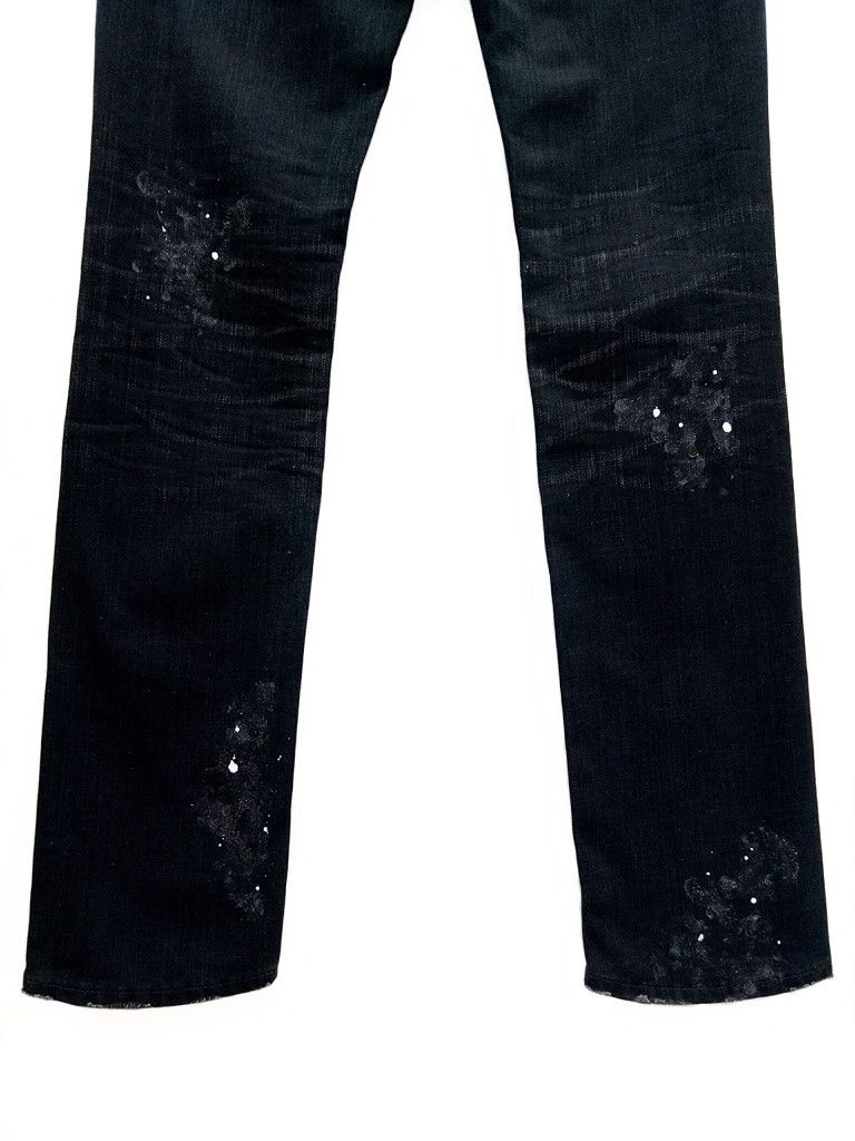 Japanese Brand 🔥Vanquish Paint Splash With Glitter Denim Jeans Punk Style Size US 32 / EU 48 - 11 Thumbnail