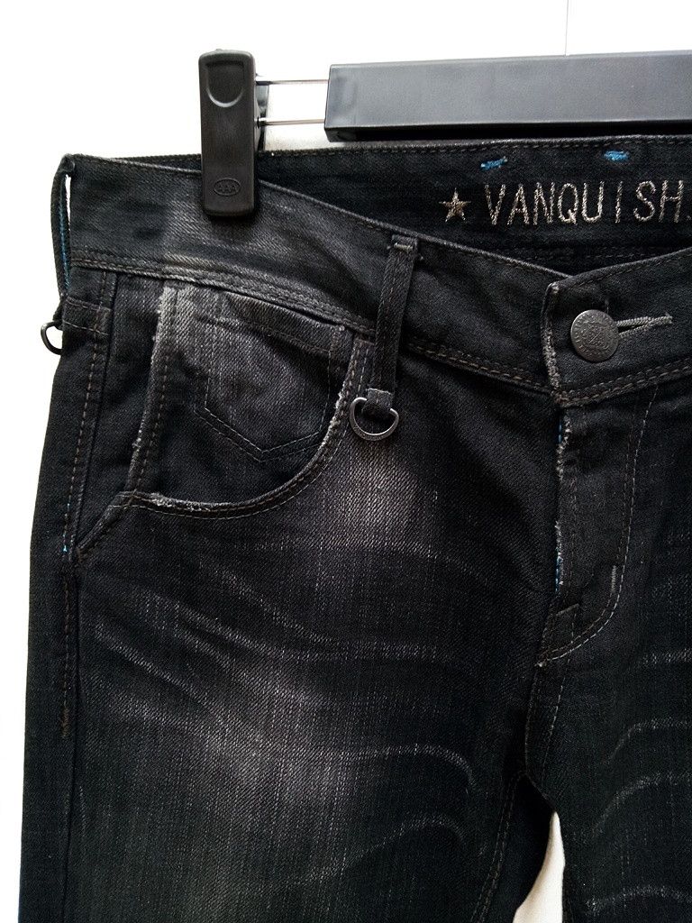 Japanese Brand 🔥Vanquish Paint Splash With Glitter Denim Jeans Punk Style Size US 32 / EU 48 - 7 Thumbnail