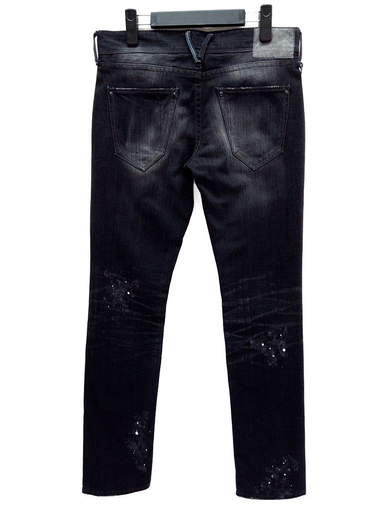 Japanese Brand 🔥Vanquish Paint Splash With Glitter Denim Jeans Punk Style Size US 32 / EU 48 - 9 Thumbnail