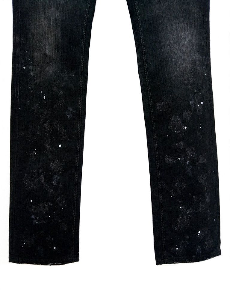 Japanese Brand 🔥Vanquish Paint Splash With Glitter Denim Jeans Punk Style Size US 32 / EU 48 - 3 Thumbnail