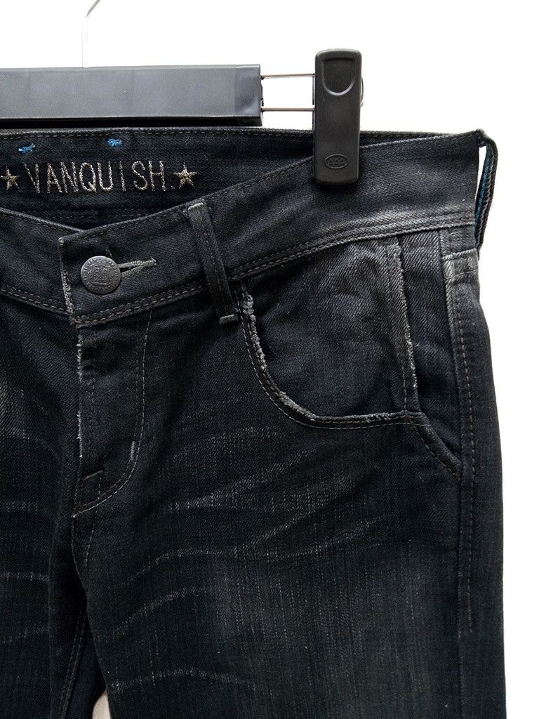 Japanese Brand 🔥Vanquish Paint Splash With Glitter Denim Jeans Punk Style Size US 32 / EU 48 - 5 Thumbnail