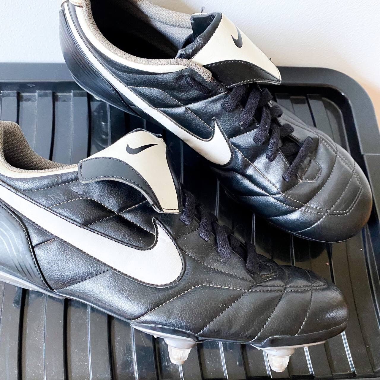 Nike × Vintage RARE! 2007 Nike Tiempo SG Leather Soccer Football Cleats Size US 12 / EU 45 - 4 Thumbnail